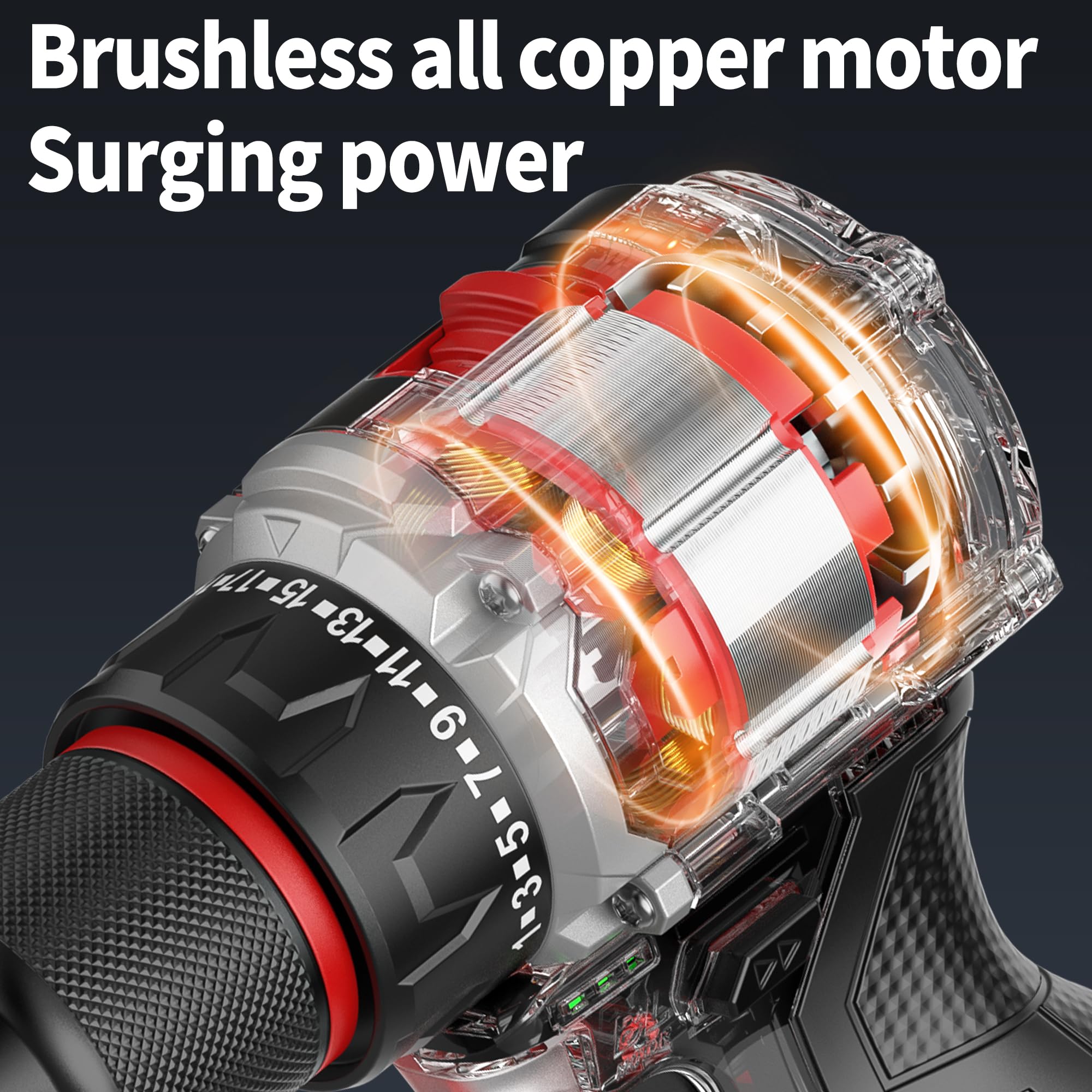 16V Cordless Drill Set with Battery & Charger - 3/8