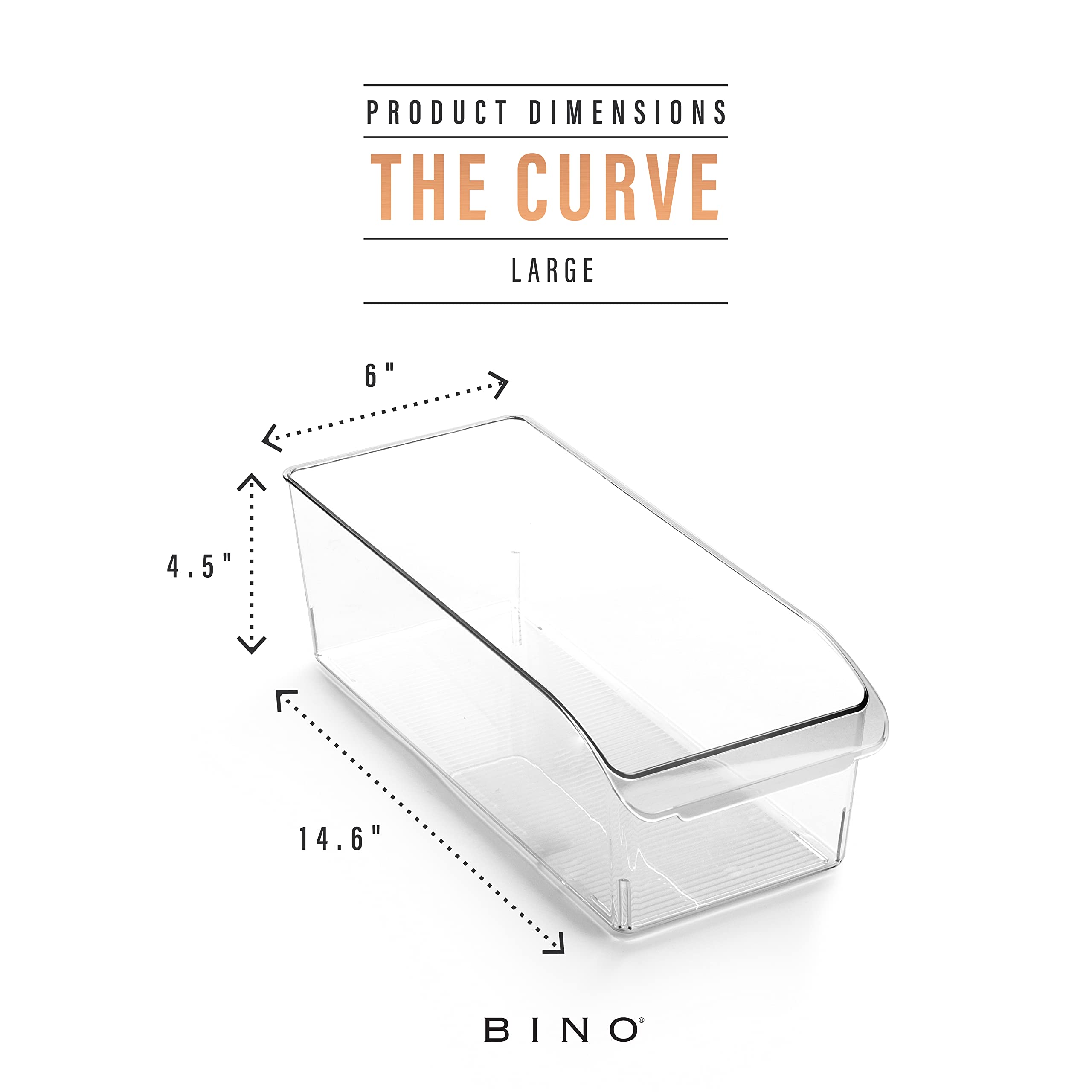 BINO Plastic Storage Bins 24-Pack - Large Multi-Purpose Organizer Containers with Handles | BPA-Free | Pantry, Fridge & Freezer Organization | Perfect for Home, Kitchen & Office Storage Solutions