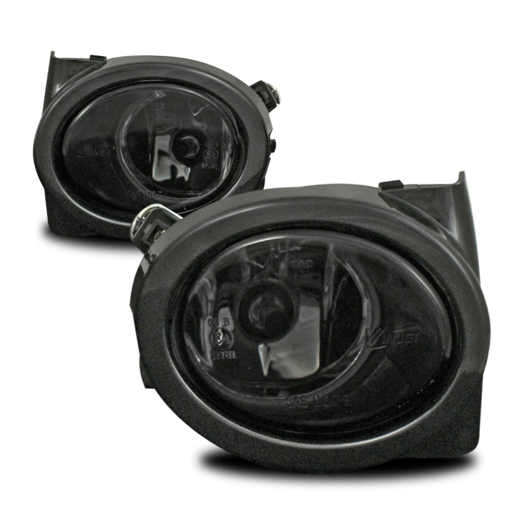 82875 LED Fog Lights - Clear/Smoke Lens with Durable Frame - Perfect for Off-Roading, Night Driving & Truck Accessories