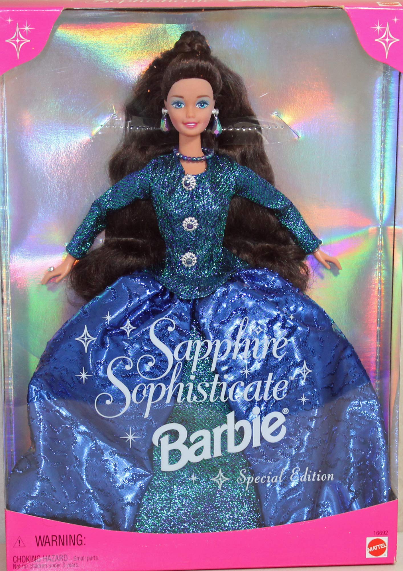 Mattel Barbie Sapphire Sophisticate Fashion Doll - Elegant Blue Dress Collectible Toy for Girls & Collectors | Birthday Gifts, Playtime, Display Decor