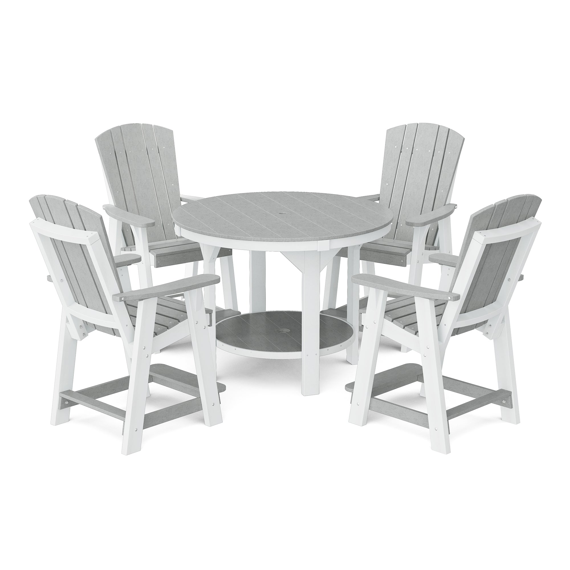 Heritage 5-Piece 48-Inch Pub Counter Height Dining Set - Perfect for Kitchen Islands, Breakfast Bars & Small Space Entertaining