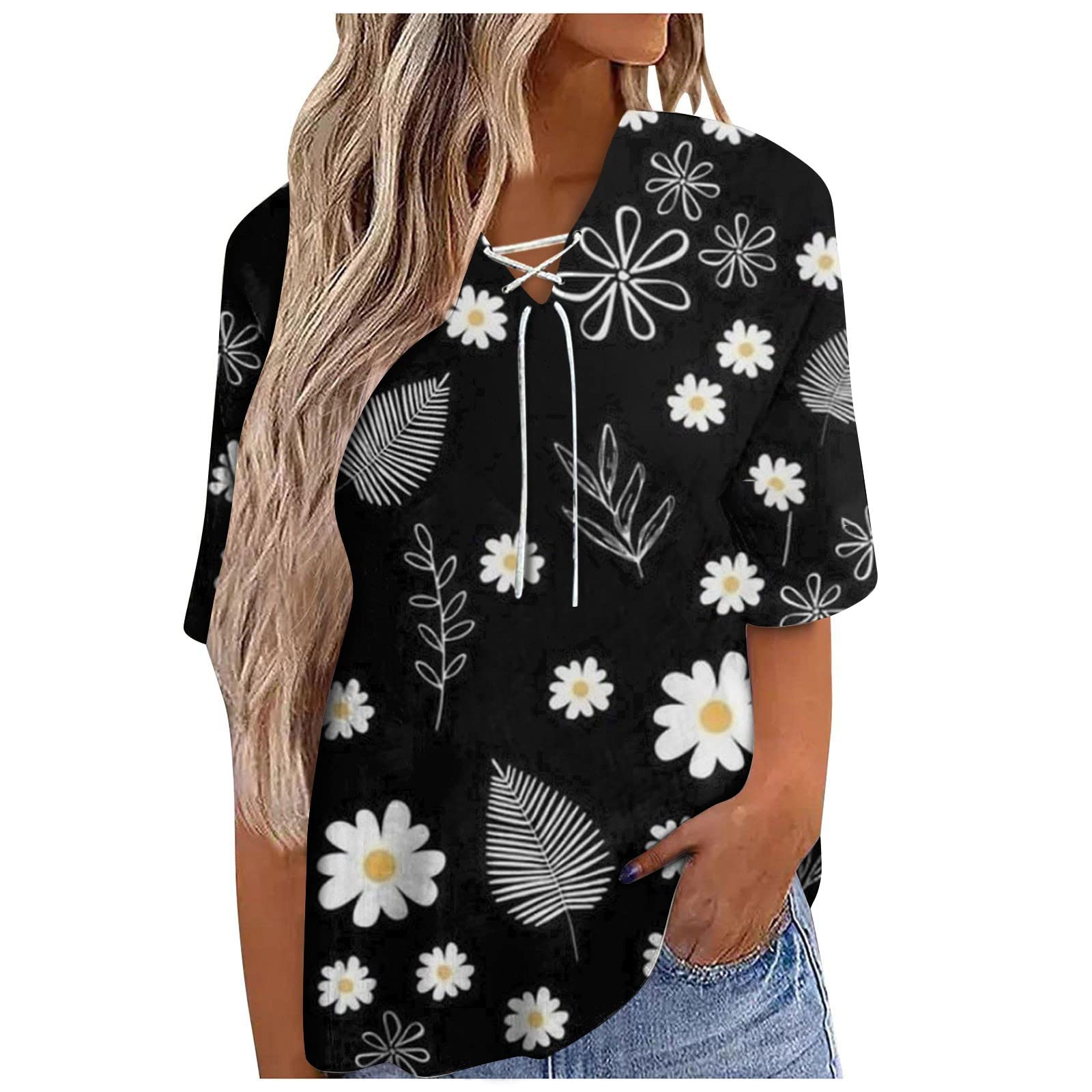 Women's Sleeveless Fitted Blouse - Summer Cotton V-Neck Flowy Gradient Color Shirt for Casual, Office & Vacation Wear | Perfect for Date Nights, Beach Outings, Cocktail Parties & Business Casual | Encanto Fashion | Ideal for Workwear, Weekend Brunches, Tropical Getaways & Resort Vacations | Great for Summer Outfits, Outdoor Events & Fashionable Occasions | Versatile for Daily Commute, Shopping Trips, Happy Hours & Evening Dinners