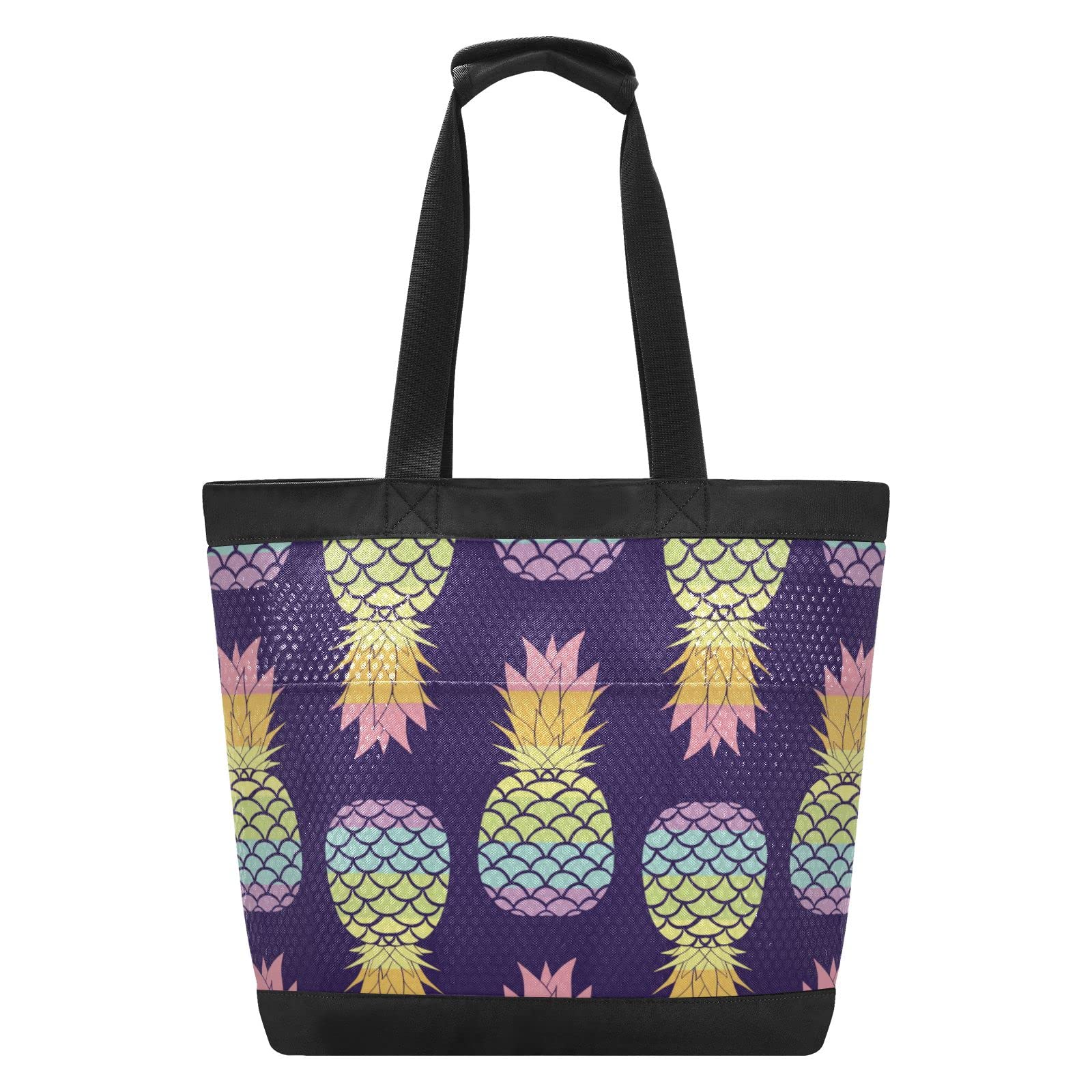 Large Mesh Beach Tote Bag with Zipper - Waterproof Oversized Pool Gym Shopping Travel Bag for Women | Perfect for Beach Trips, Grocery Shopping & Gym Workouts