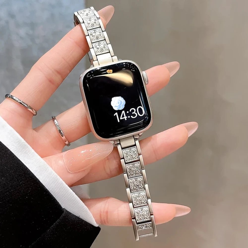 EleganteSync Stylish Apple Watch Band for Women - Fashionable & Comfortable Replacement Strap for Workouts, Office & Everyday Wear