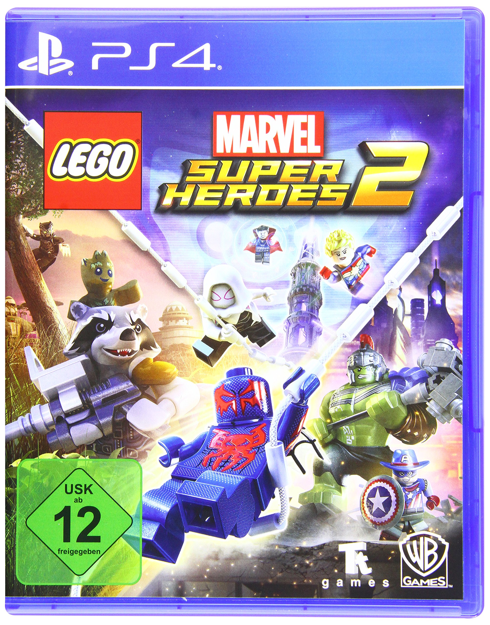 LEGO Marvel Super Heroes 2 - Warner Bros. PS4 Game (German Import) | Action-Adventure Video Game for PlayStation 4 | Perfect for Superhero Fans & Family Game Nights
