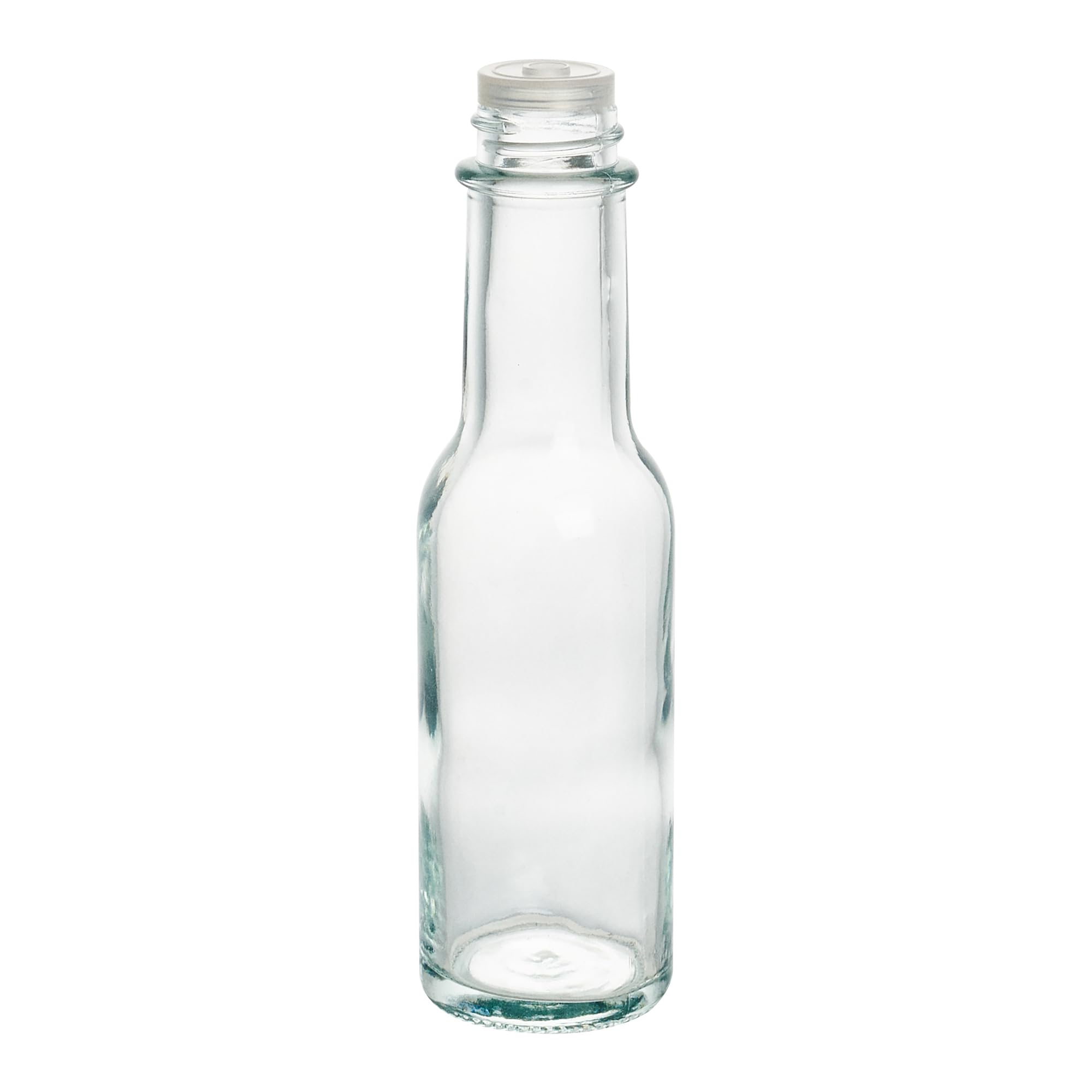 **Vetri 3 oz Clear Glass Woozy Bottles (10-Pack) with Black Caps – Dishwasher Safe & Durable Empty Sauce Bottles for Hot Sauce, BBQ, Salad Dressing, Oil, Tinctures – Perfect for Restaurants, Catering & Home Kitchens**