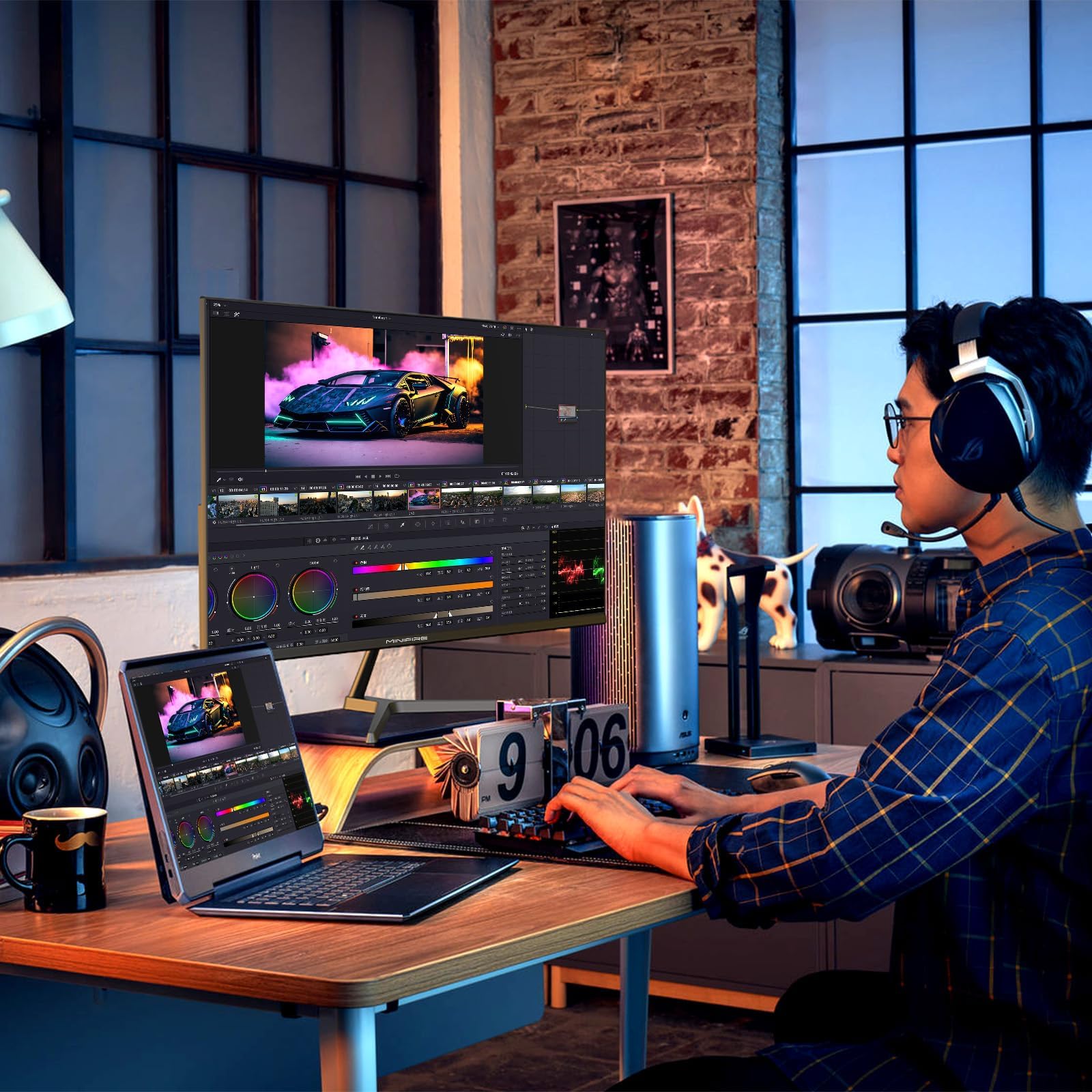24 Inch FHD 1080P IPS Computer Monitor with 100Hz Refresh Rate, Built-in Speakers, HDMI & USB-C Ports - Ideal for Home Office, Gaming, and Multimedia (MF24X3 Includes USB-C Cable)