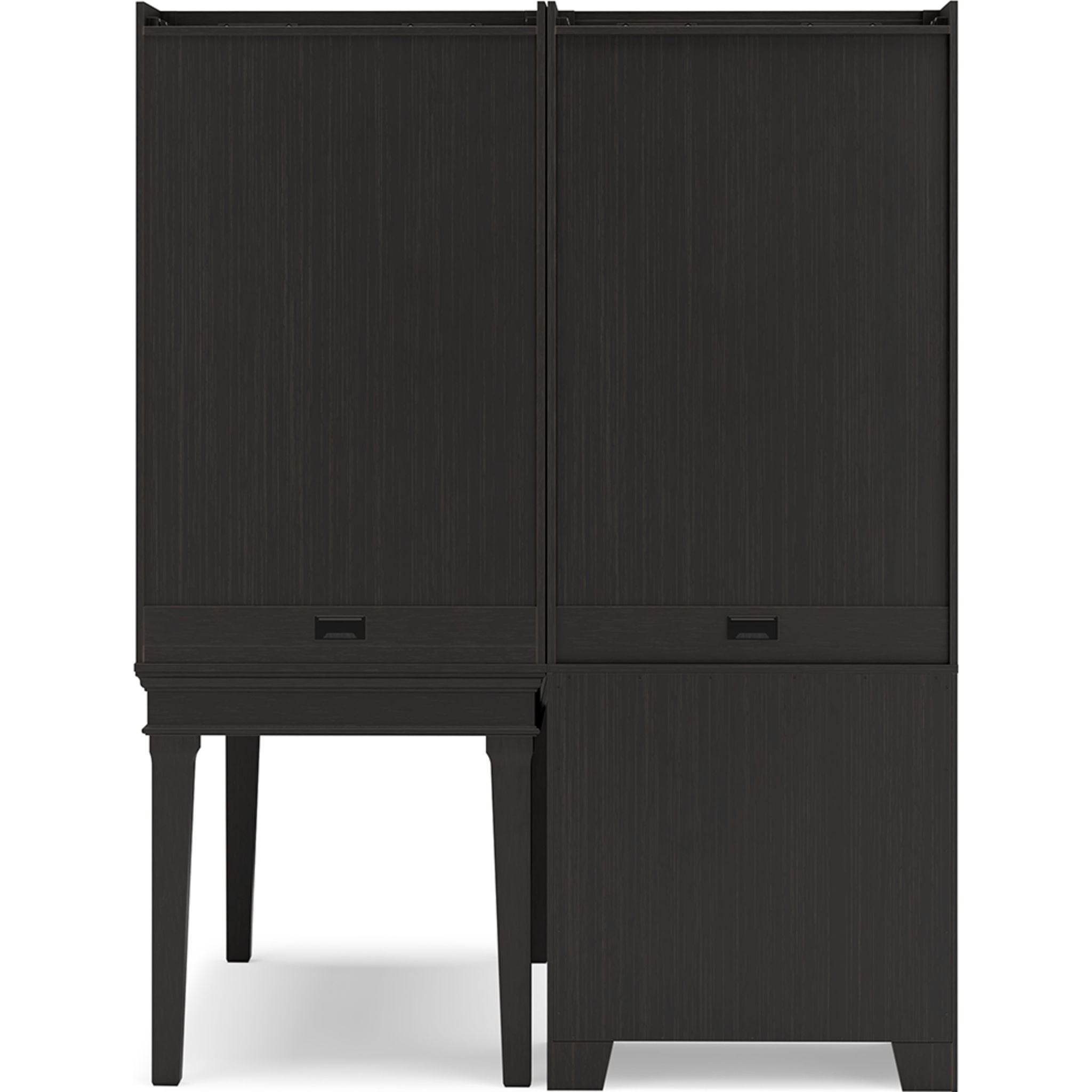 Beckincreek Black Office Desk - Modern Writing Desk for Home & Office Workspace, Study, and Remote Work