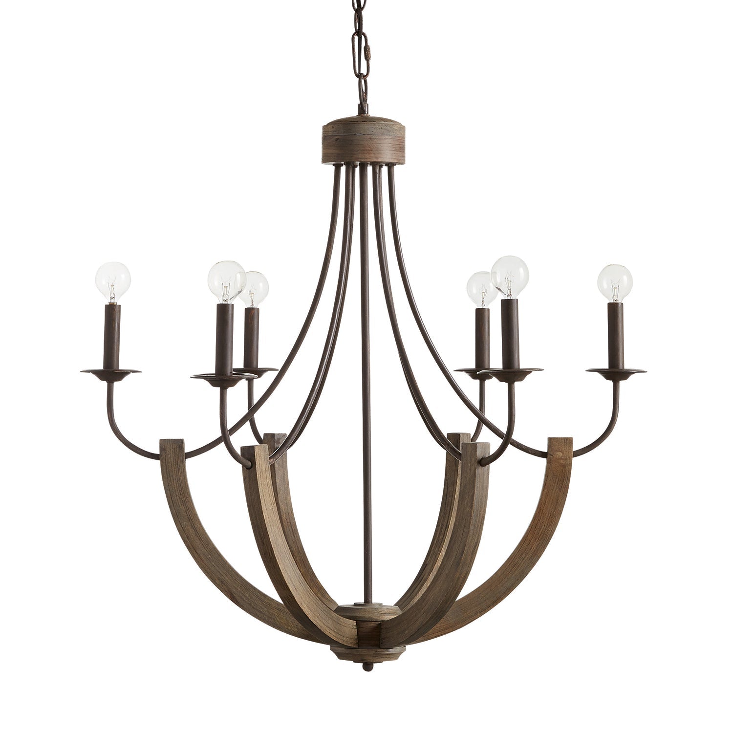 Capital Lighting Six Light Chandelier - Elegant Modern Ceiling Fixture for Dining Room, Living Room & Bedroom | Perfect for Home Decor & Interior Design