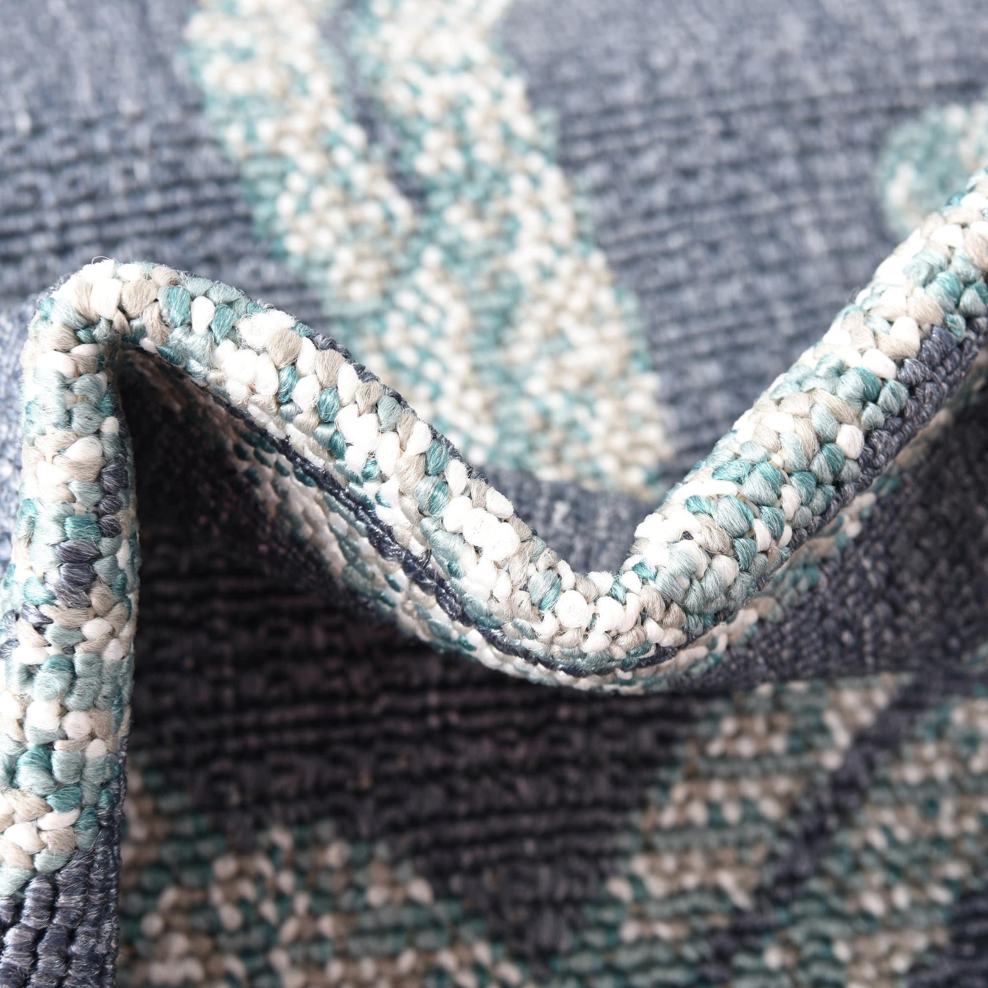 Unique Loom Outdoor Coastal Collection Area Rug - Tethered (7'1