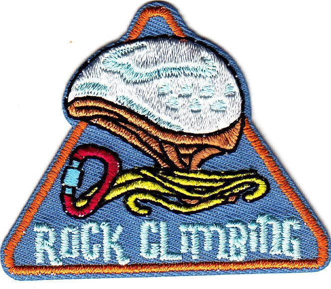 ROCK CLIMBING Iron On Patch for Outdoor Sports Gear - Perfect for Backpacks, Jackets & Hiking Equipment