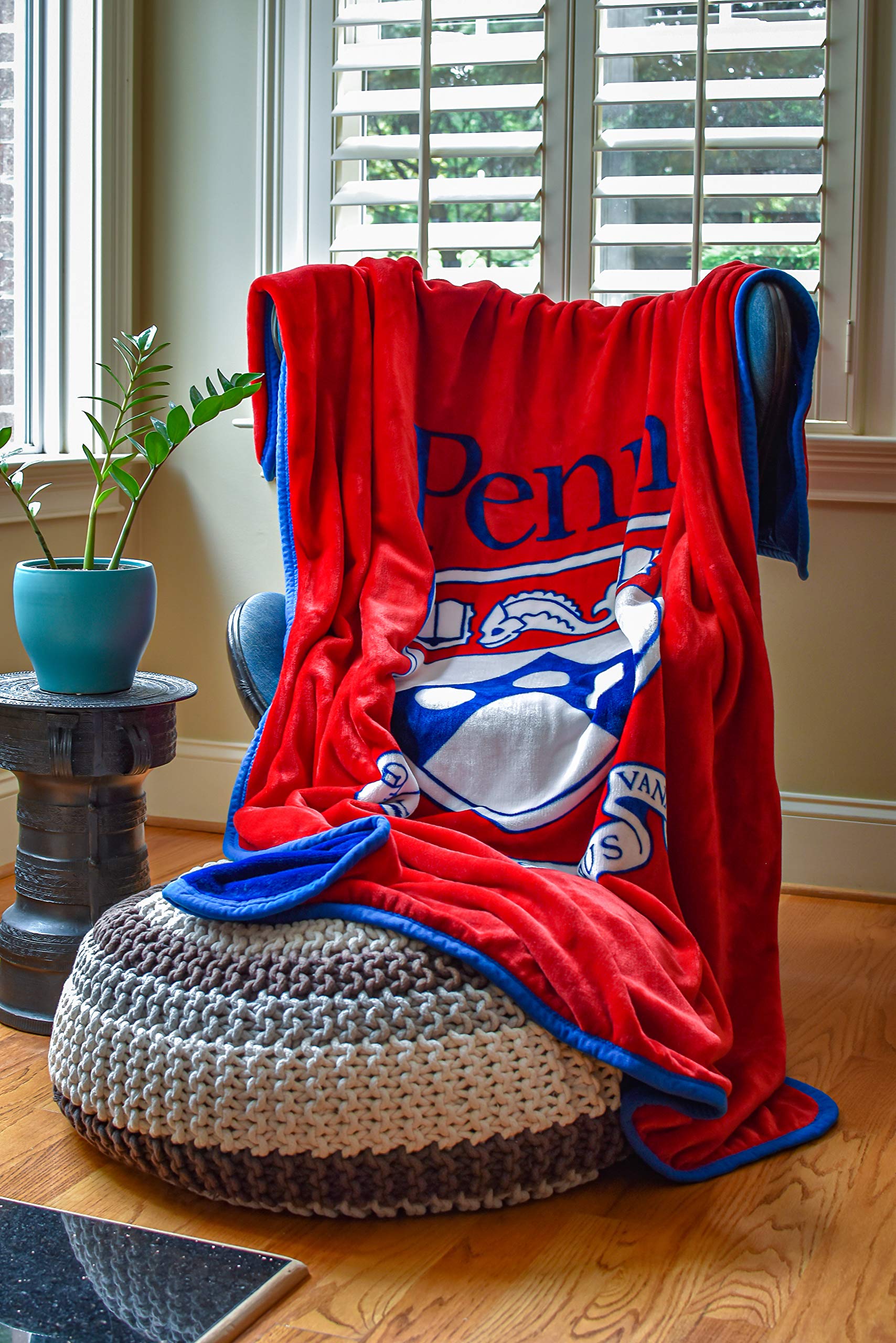 University of Pennsylvania Premium Plush Fleece Blanket - Extra Large 60x80 Inches, Soft & Cozy for Queen/Twin XL Beds | Perfect College Dorm Gift, Home Decor & Winter Warmth
