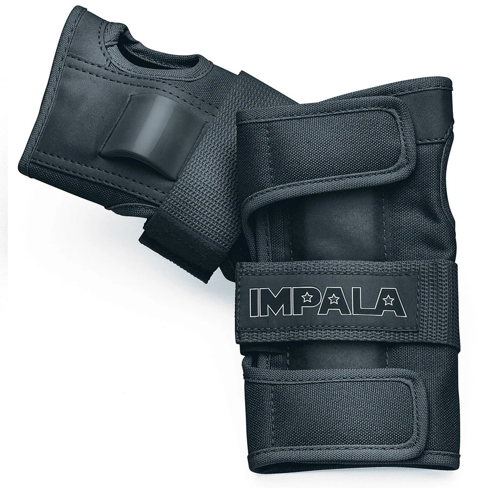 Impala Junior Triple Protection Pack - Knee Pads, Elbow Pads & Wrist Guards for Kids Skateboarding, Roller Skating & Scooter Safety Gear - Black - Perfect for Skate Parks, Outdoor Play & Beginner Skaters