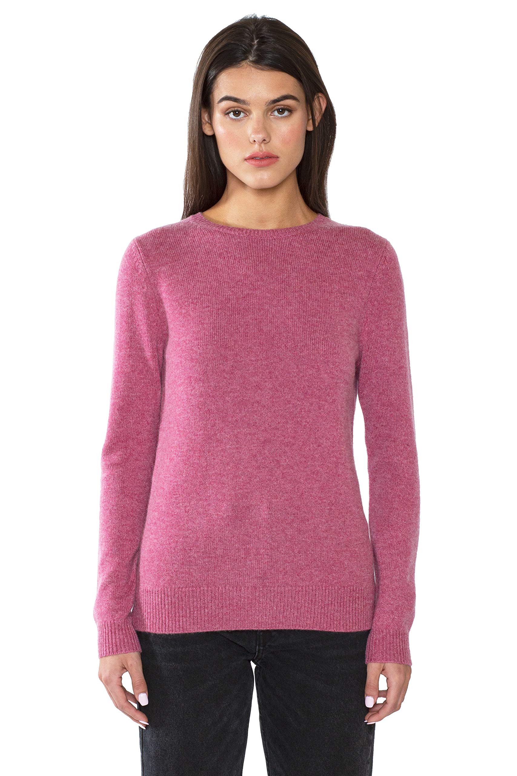 100% Pure Cashmere Sweater for Women - Ultra Soft 4-Ply Long Sleeve Crewneck Pullover | Winter Warm Knitwear for Office, Travel & Casual Outfits