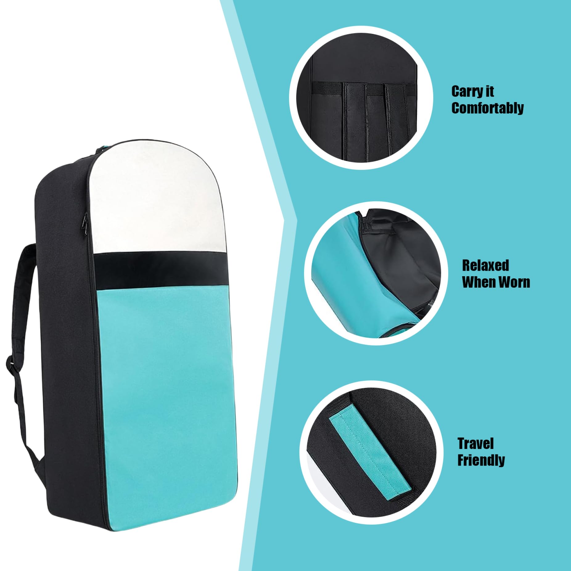 Premium Inflatable Paddle Board Travel Backpack - Waterproof SUP Storage & Carrying Bag for Stand Up Paddle Boards | Perfect for Beach Trips, Boat Storage & Outdoor Adventures