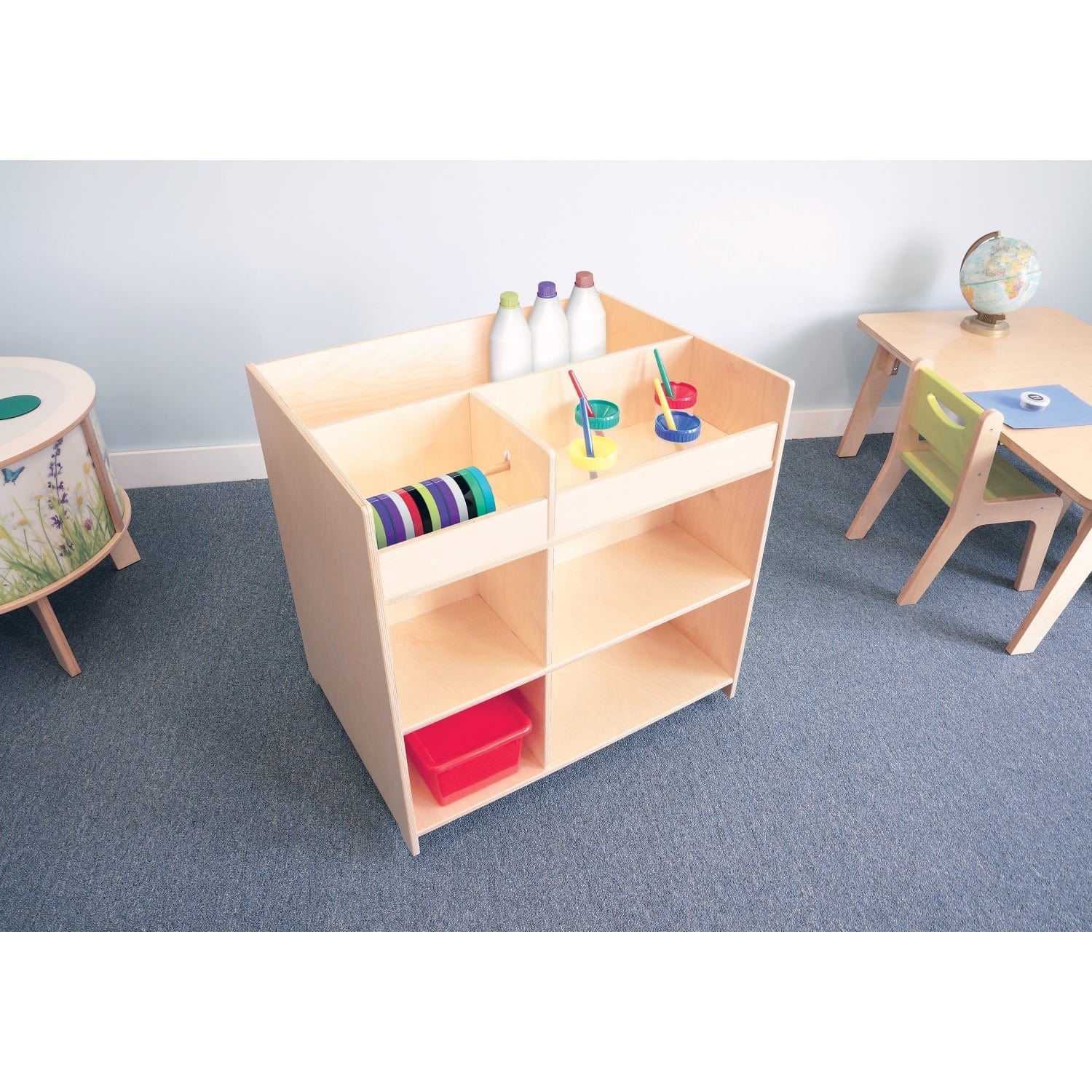 Deluxe Mobile Art Supply Cart - Rolling Storage Organizer for Artists & Crafters - Perfect for Studios, Classrooms & Home Use