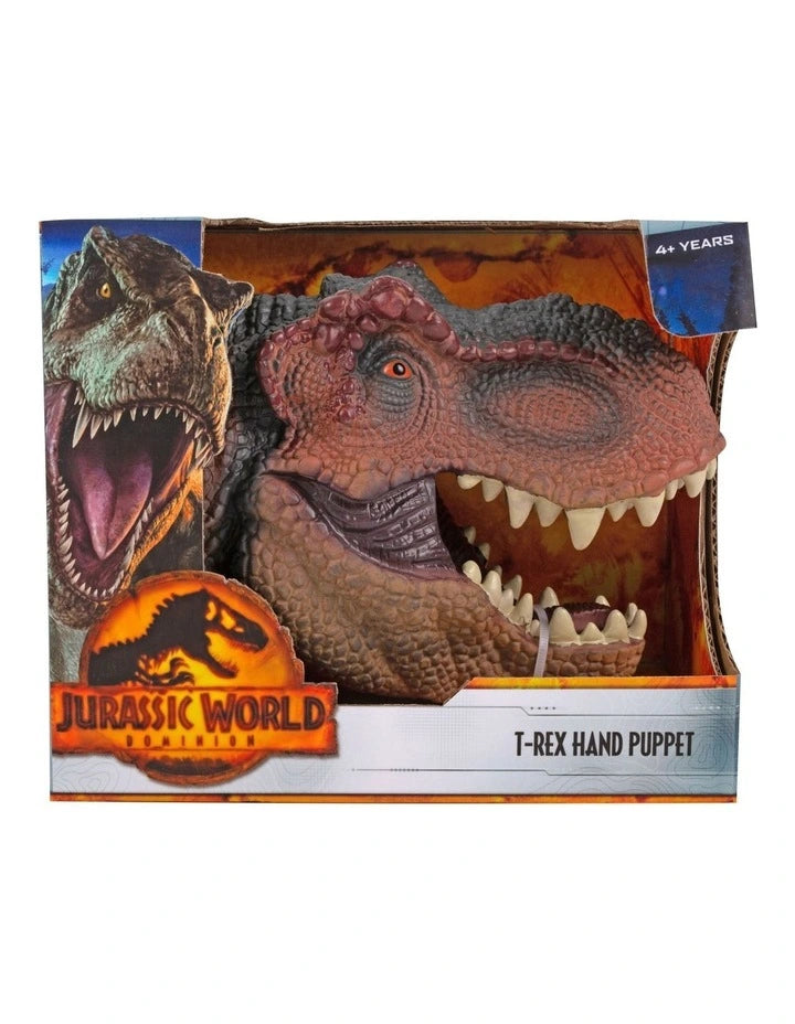 Jurassic World T-Rex Hand Puppet - Dinosaur Toy for Kids, Interactive Role Play & Educational Gift for Boys & Girls - Perfect for Imaginative Play, Storytelling & Classroom Activities