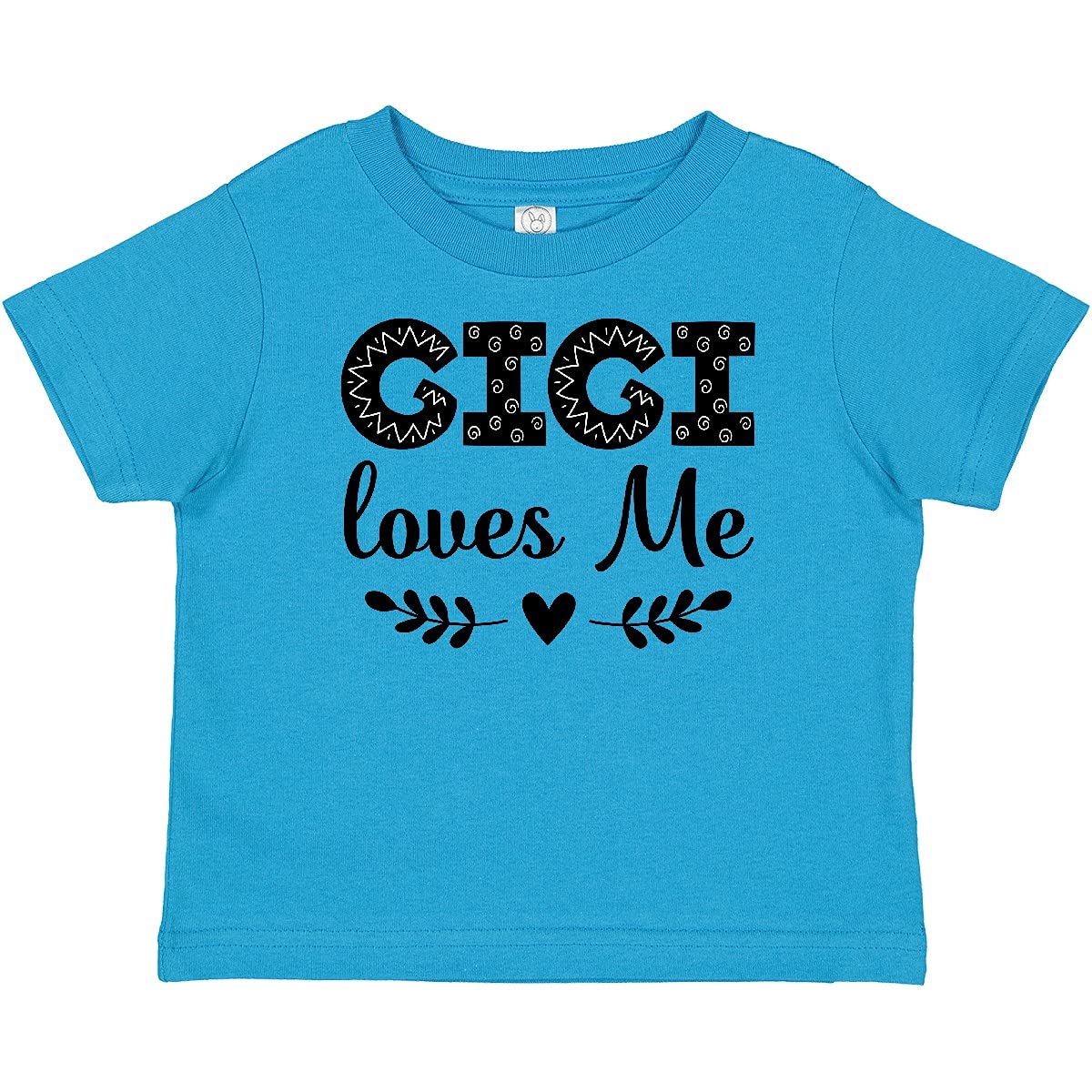 Inktastic Gigi Loves Me Baby Girl Clothes - Cute Cotton T-Shirt for Toddlers & Infants - Perfect for Playdates, Family Photos & Everyday Wear
