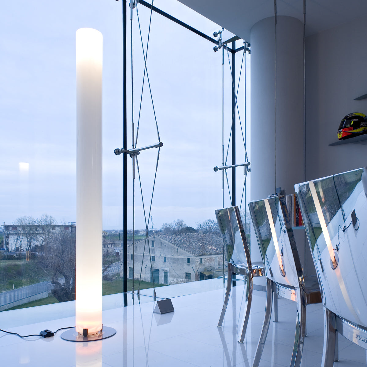 Modern Stylish Floor Lamp with Adjustable Brightness - Perfect for Living Room, Bedroom & Office Reading Light - Energy Efficient LED Standing Lamp for Home Decor