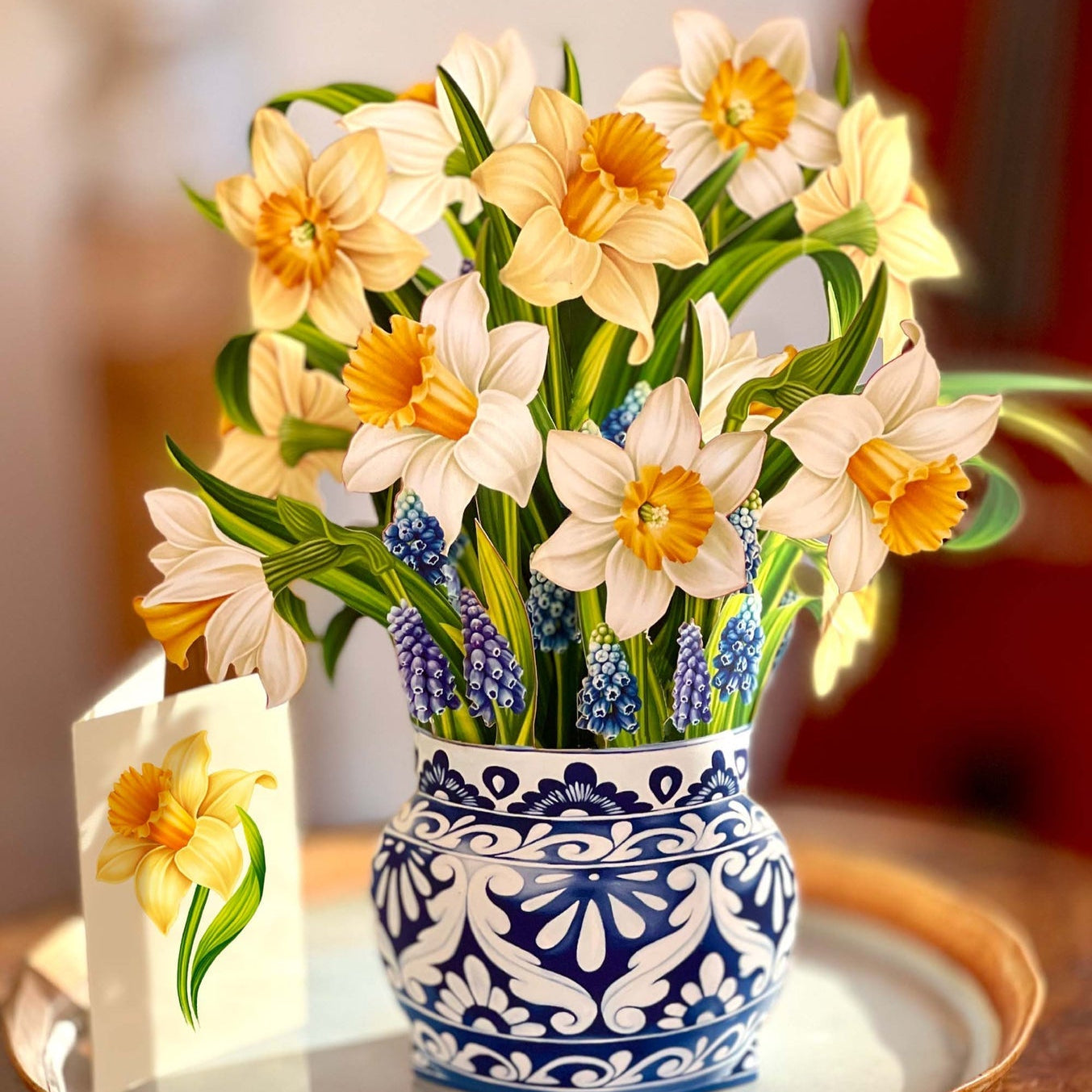 Beautiful Garden Favorites Greeting Card with Flower Bouquets - Perfect for Birthdays, Anniversaries & Special Occasions
