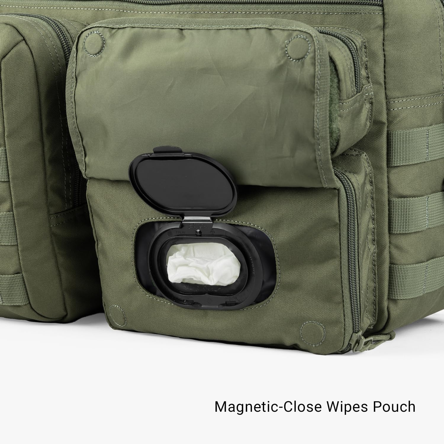 4th Gen Tactical Diaper Bag for Dads - Military Style Baby Carrier with Changing Mat & Stroller Straps | Durable, Spacious & Organized for Outdoor Adventures, Travel & Everyday Use