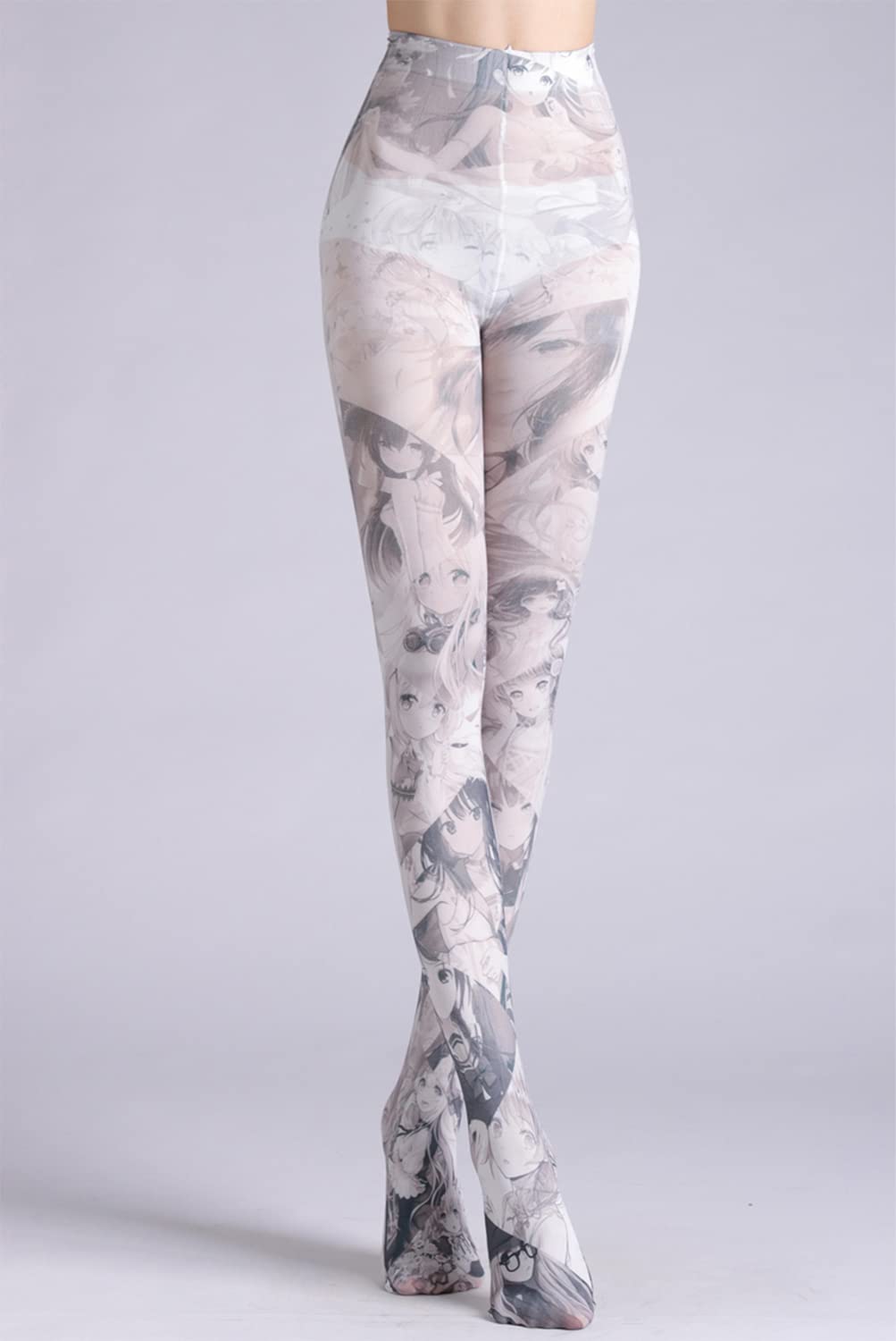 Sahabowi Women's Opaque High Waist Tights - Vintage Control Top Pantyhose for Everyday Wear, Work & Special Occasions