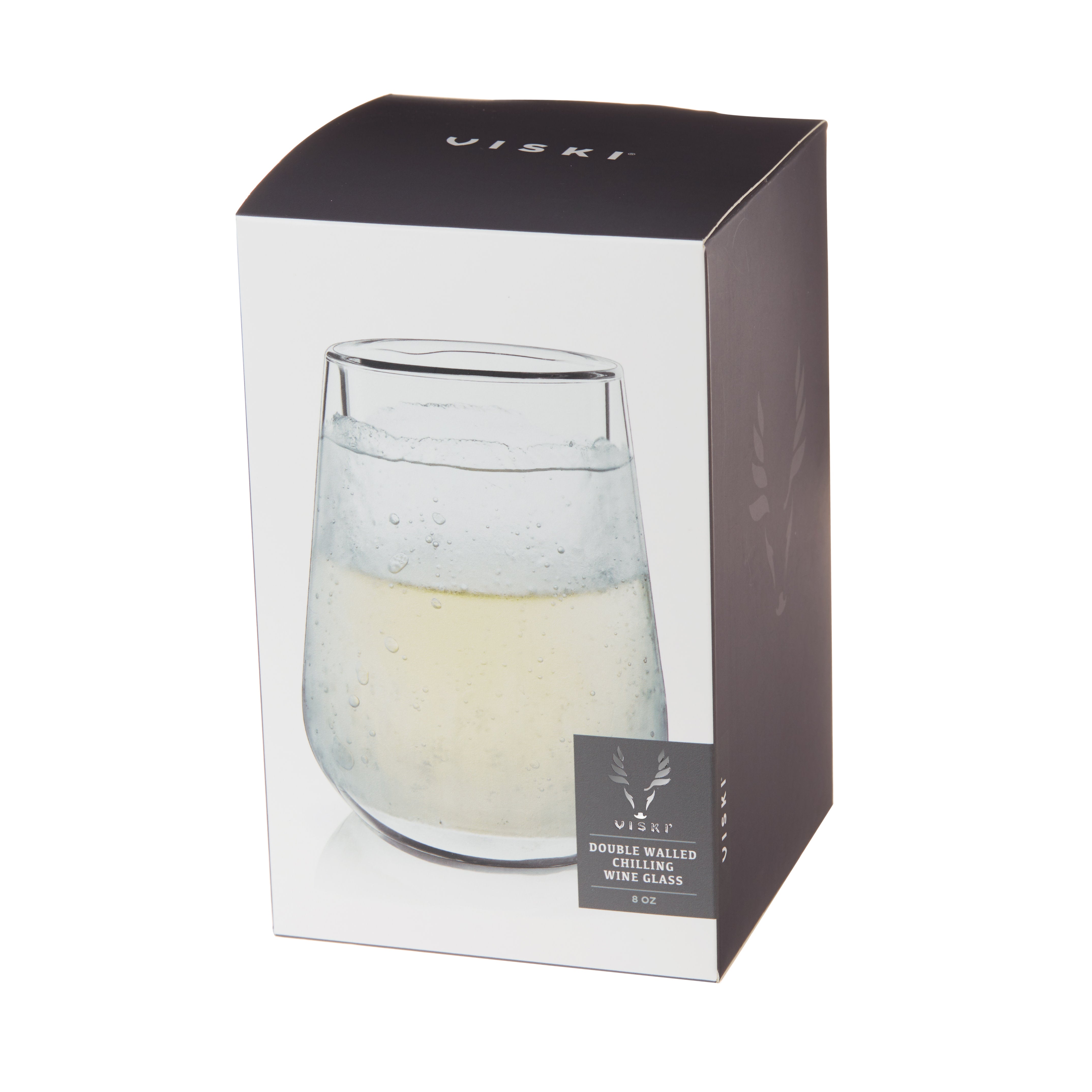 Premium Glacier Double Walled Insulated Wine Glasses - Set of 2, Shatterproof & BPA-Free - Perfect for Chilled White Wine, Cocktails & Outdoor Entertaining