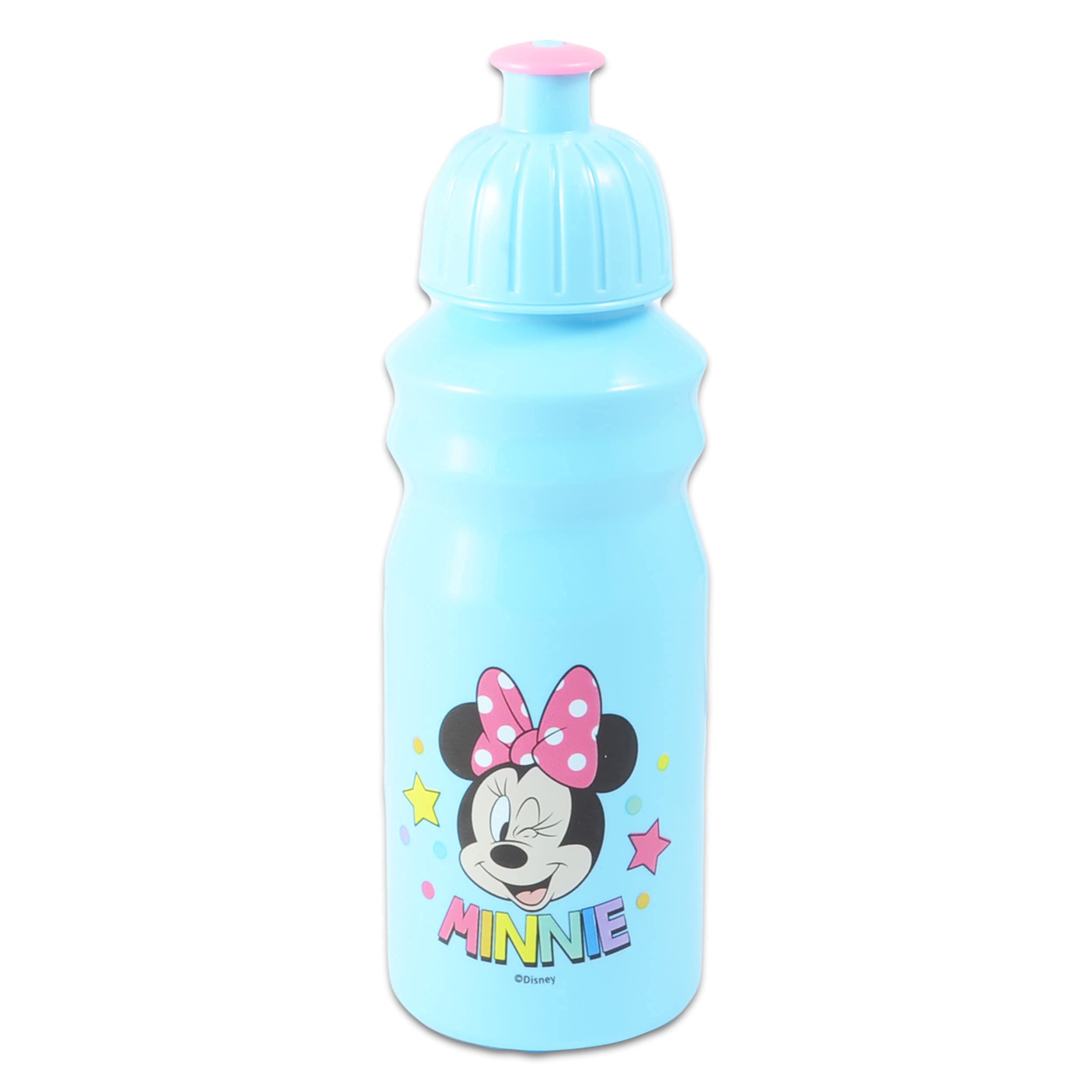 Disney Minnie Mouse Lunch Box and Water Bottle Set for Girls - Pink Plastic Insulated Kids Lunch Kit with Matching Water Bottle - Perfect for School, Picnics, and Travel