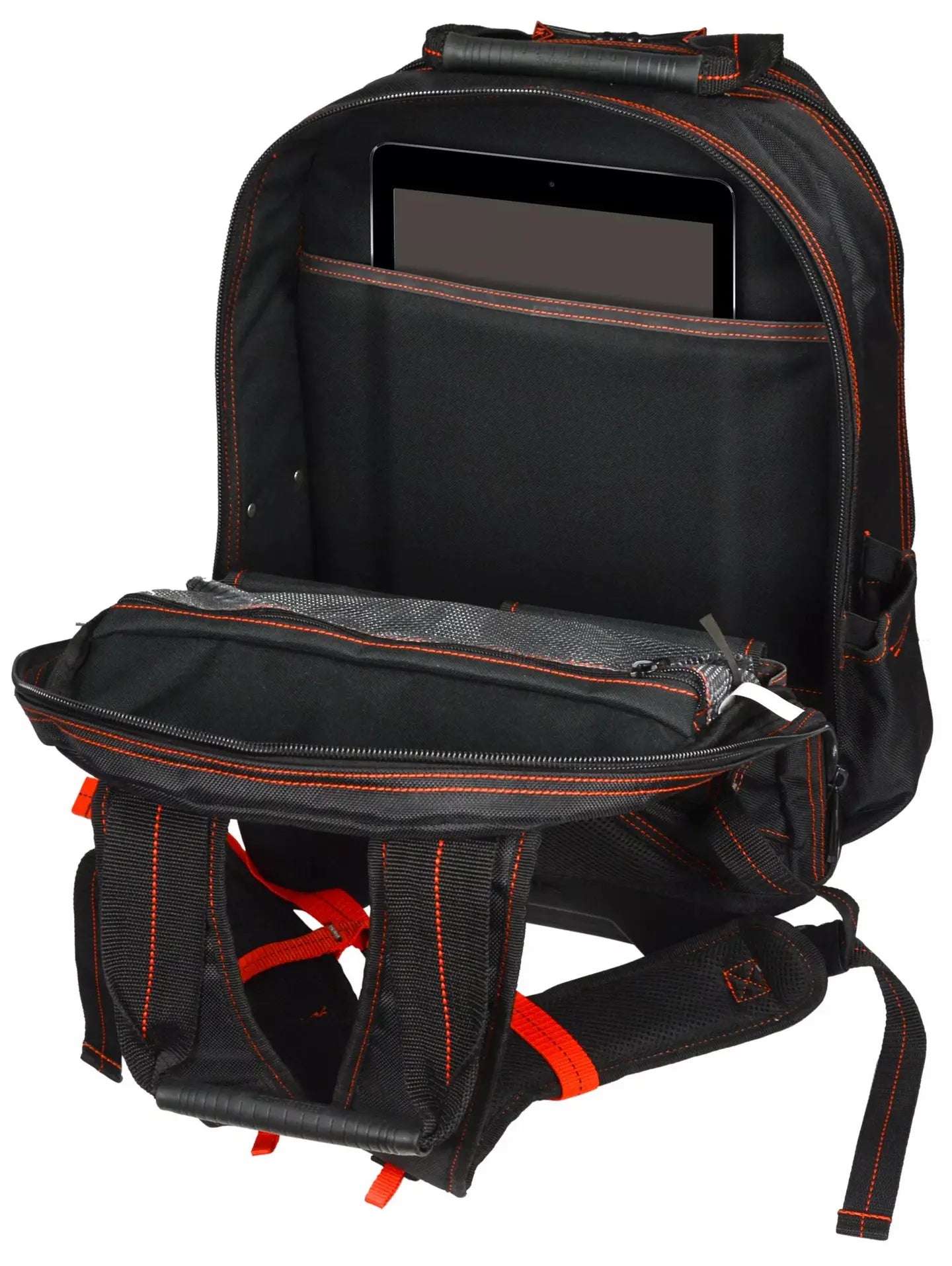 Hultafors HT5535 Molded Base Bottom Tool Backpack - Durable Construction Work Backpack for Carpenters, Electricians & DIY Projects | Heavy-Duty Storage for Tools & Equipment