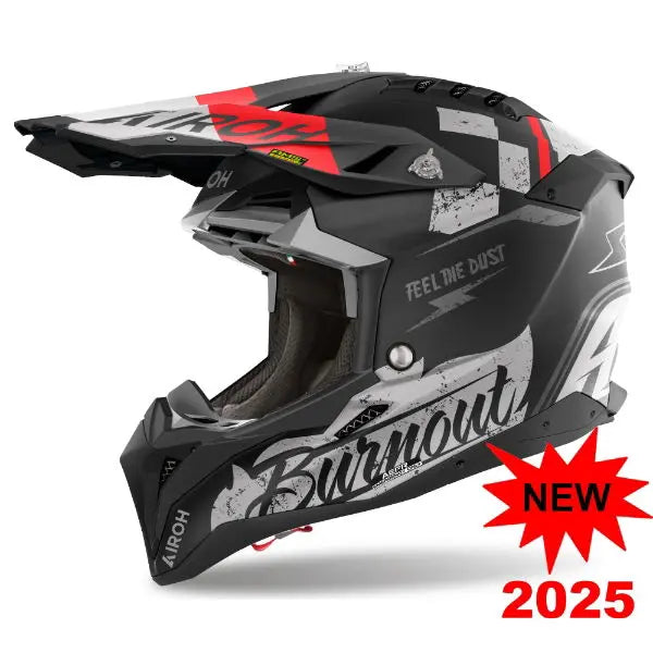 Airoh Aviator 3 Matt Burnout Motorcycle Helmet - DOT & ECE Certified for Street & Racing - Lightweight & Ventilated for Comfort - Perfect for Urban Commuting & Track Days