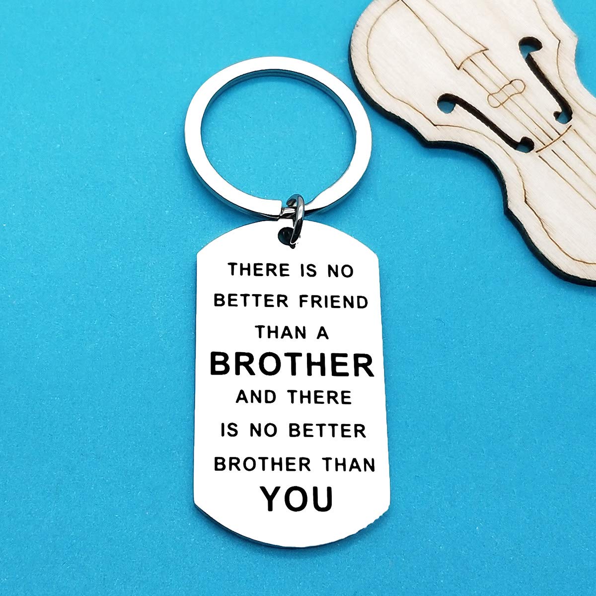 Xiahuyu Brother Keychain - Inspirational Graduation & Birthday Gift for Brother - Perfect for Christmas, Graduation, Birthday & Special Occasions