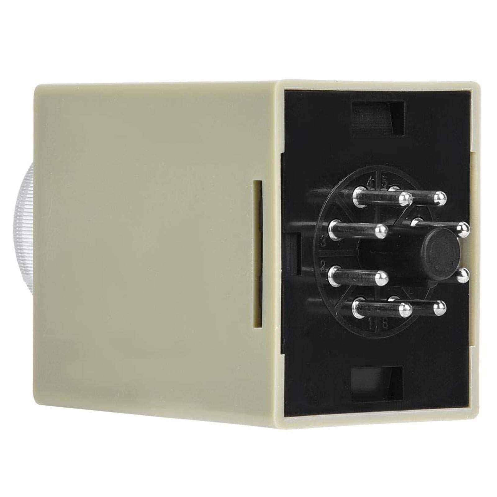 24V AC/DC Universal AH3-3 Timer Relay with Adjustable Time Range 0.1S-60M Off Delay - Perfect for Industrial Automation, HVAC Systems & Electrical Control Panels