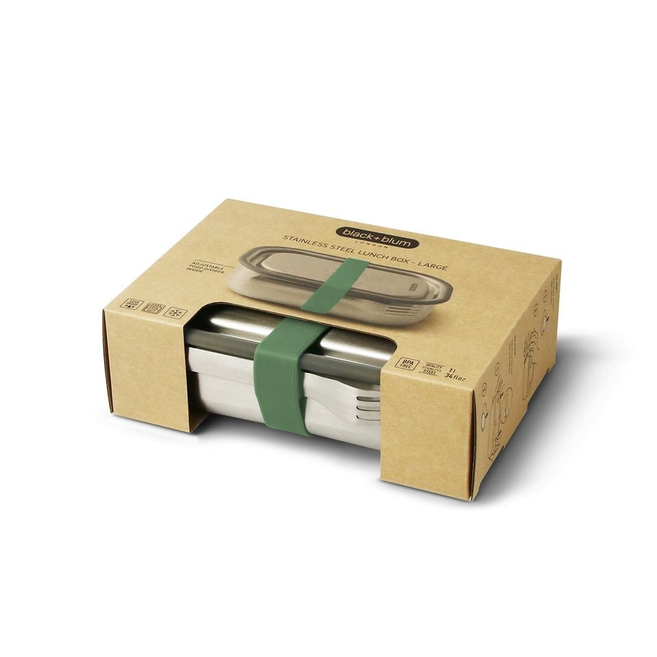 Premium Stainless Steel Lunch Box 1L - Eco-Friendly, Leak-Proof & Durable - Ideal for Work, School, Picnics & Outdoor Activities