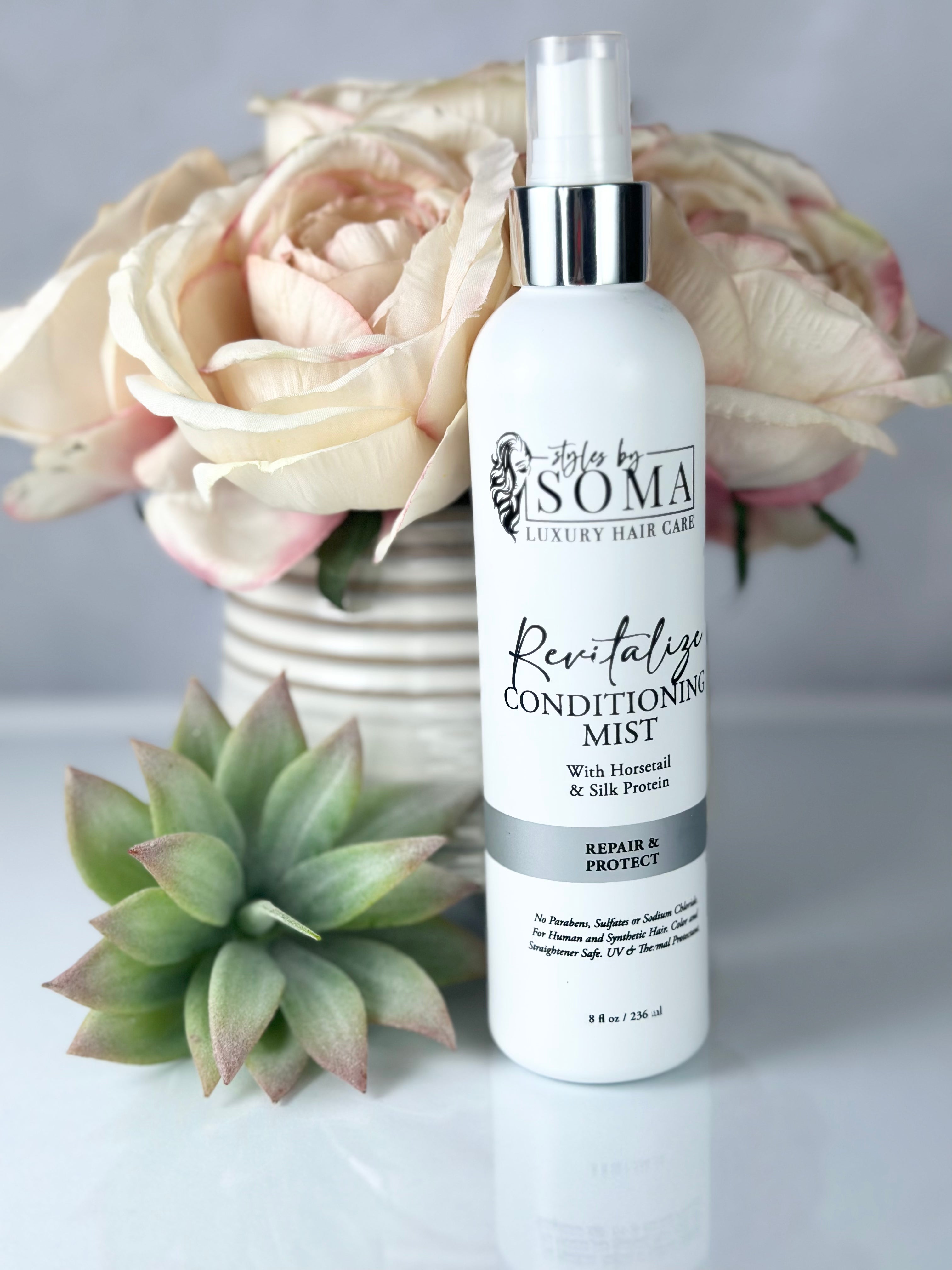 REVITALIZE Hair Conditioning Mist Spray - Hydrating Leave-In Treatment for Dry, Damaged Hair - Perfect for Salon-Quality Styling & Daily Hair Care Routine