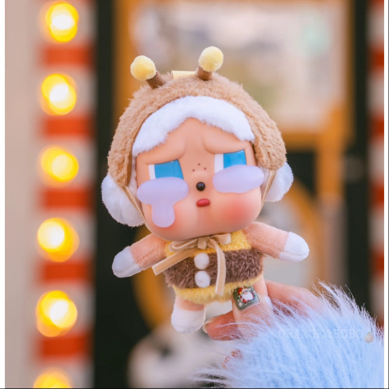 Crybaby Crying Again Series Vinyl Face Plush Doll - I'll Bring You A Flower Kawaii Collectible Toy | Perfect for Anime Fans, Cute Room Decor & Emotional Support Gifts