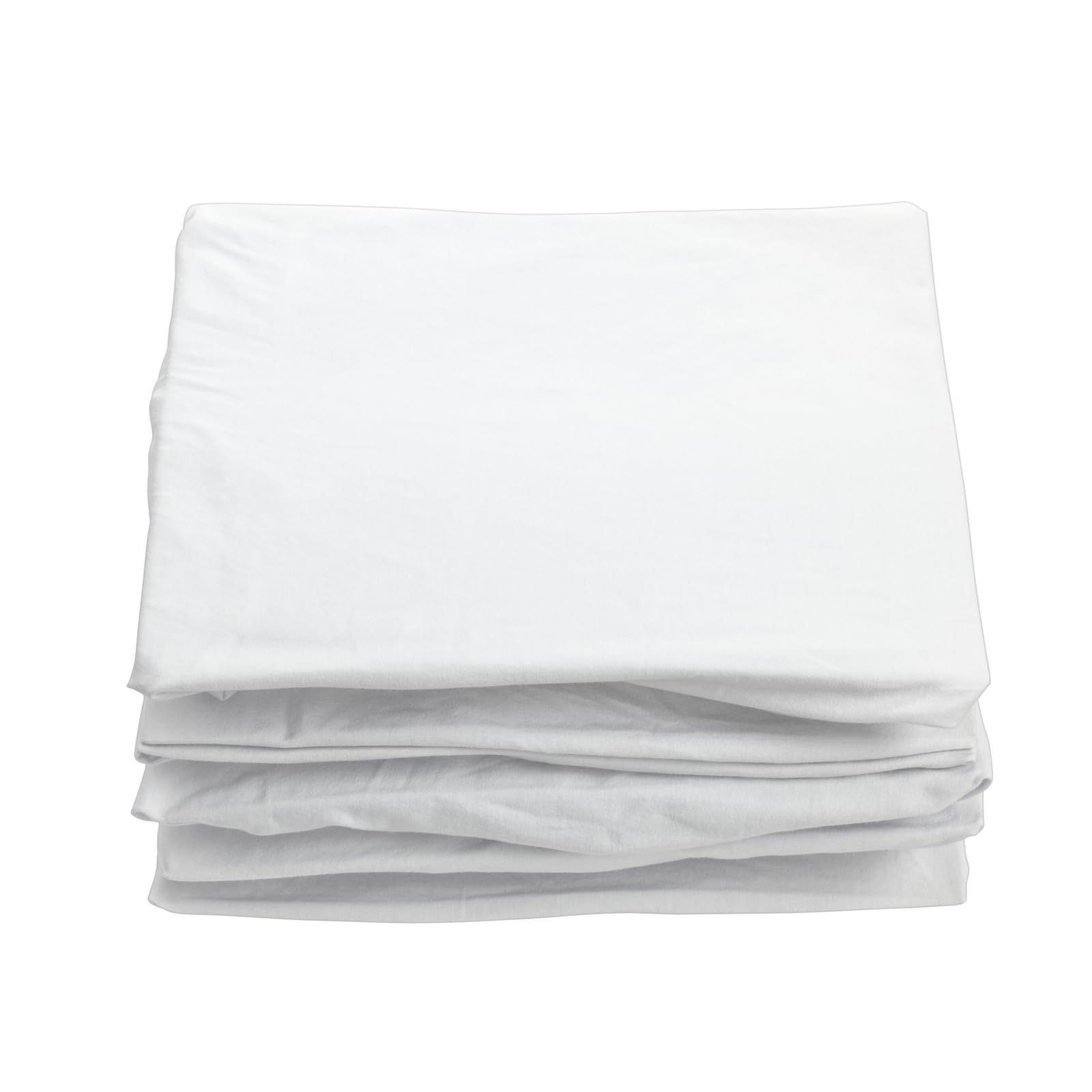 Premium 100% Cotton Fitted Crib Sheets - Soft White Baby Crib Bedding Set of 12 | Breathable & Safe for Nursery, Daycare or Travel | Perfect for Newborns & Toddlers