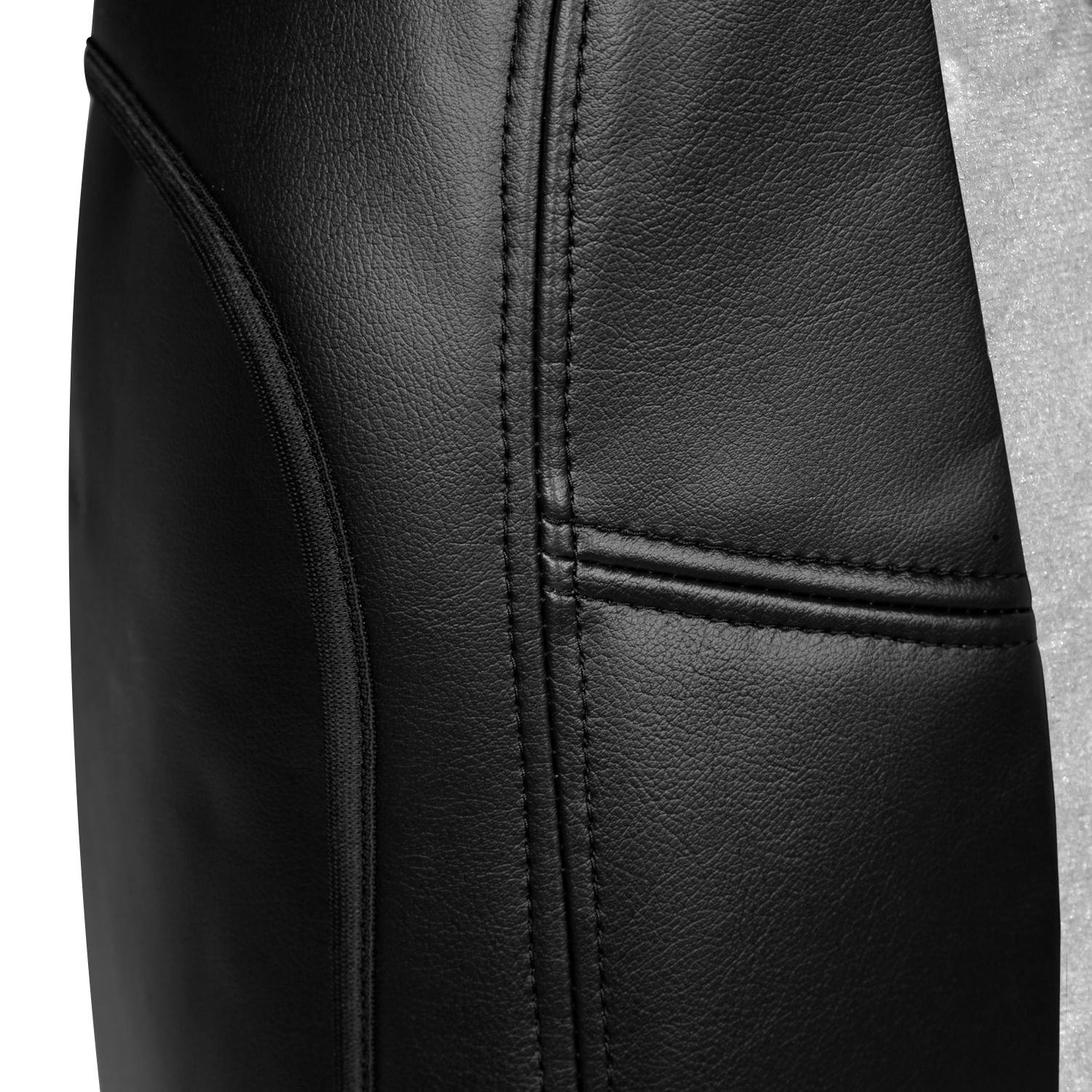 Coverking Custom Fit 50/50 Bucket Seat Cover for Dodge Charger - Premium Alcantara Gray Car Seat Protector | Perfect for Road Trips, Daily Commutes & Vehicle Interior Protection