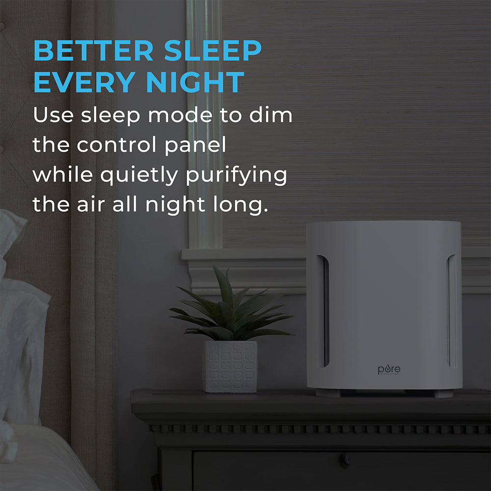 PureZone™ True HEPA Air Purifier for Home - 99.97% Dust, Pollen, Pet Dander Removal - Quiet Air Cleaner for Bedroom, Living Room & Office - Ideal for Allergies & Asthma Relief