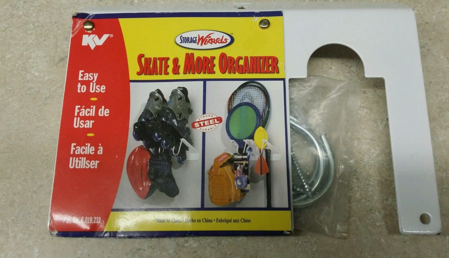 Skate & More Organizer - Premium Skateboard & Sports Gear Storage Solution for Home, Garage, or Park - Perfect for Skateboards, Scooters, and Sports Equipment Organization