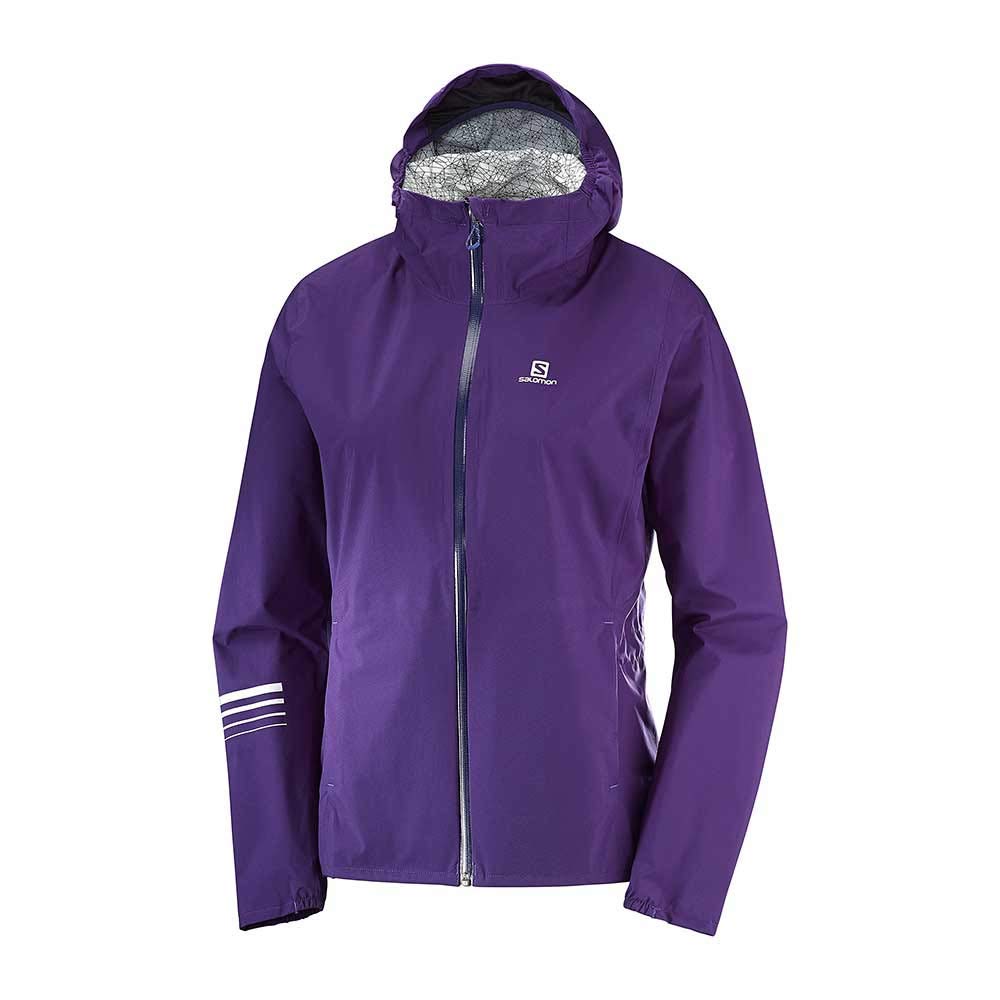 Salomon Women's Lightning Waterproof Jacket - Lightweight Windproof Raincoat for Hiking, Running & Outdoor Adventures
