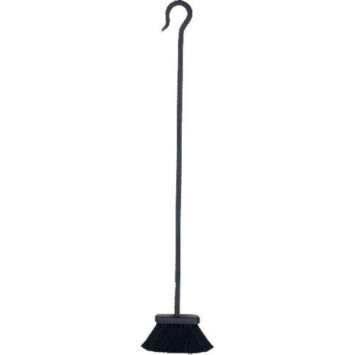 27 Inch Black Wrought Iron Chimney Tampico Brush - Heavy Duty Fireplace Cleaning Tool for Wood Stove, Hearth & Home Maintenance