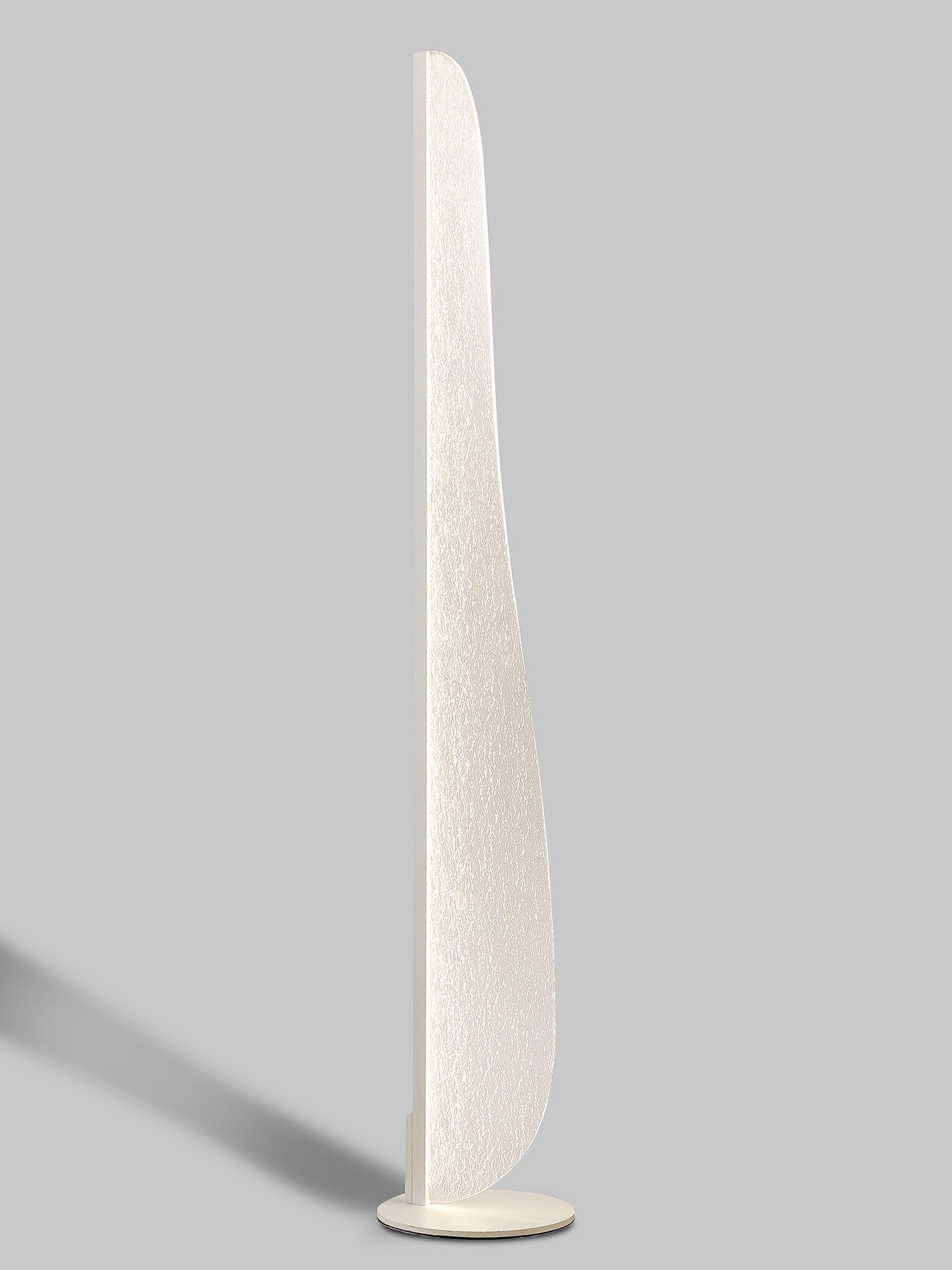 Bianca Modern LED Floor Lamp - Small & Large Size, White Finish for Living Room, Bedroom, or Office Lighting