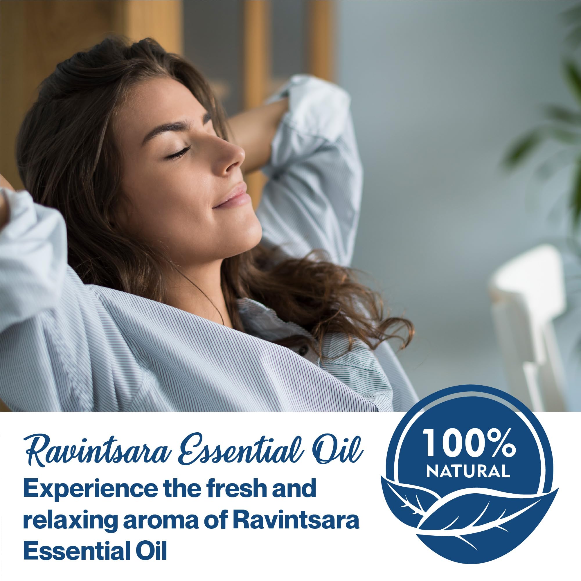100% Pure Organic Ravintsara Essential Oil (Cinnamomum Camphora) - USDA Certified, 8oz - Madagascar Sourced - Aromatherapy & Diffuser Use - Perfect for Relaxation, Stress Relief & Home Spa