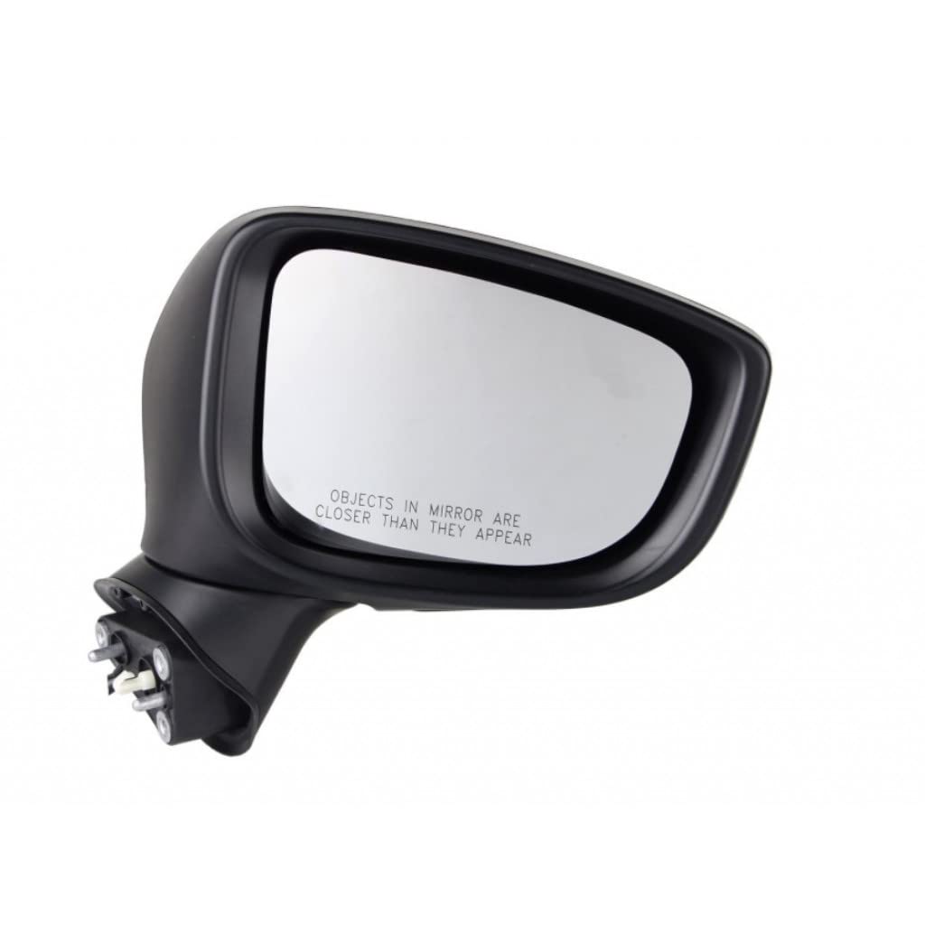 2017-2018 Mazda 3 Passenger Side Power Heated Door Mirror with Turn Signal Light & Cover - BACT69121B-PFM | OEM Replacement | Perfect for Winter Driving & Night Visibility