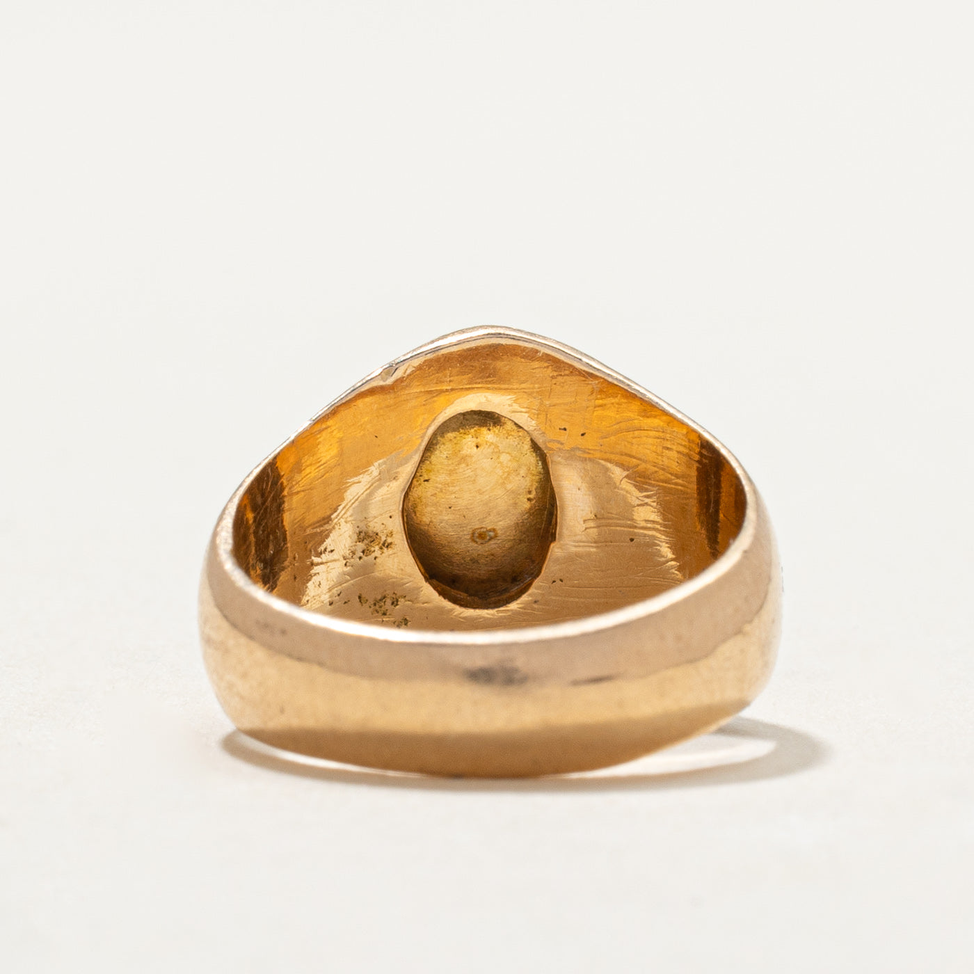 14K Yellow Gold Initial R Signet Ring for Women - Size 3.5 - Elegant Monogram Jewelry Gift for Her - Perfect for Birthdays, Anniversaries & Special Occasions