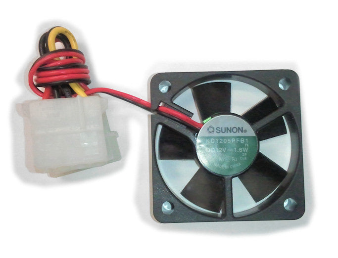 Sunon 50x50x10mm 12V DC Brushless Cooling Fan with 4-Pin Molex Connector - High Performance PC Case Fan for Computer, Gaming Rig, and Electronics Cooling