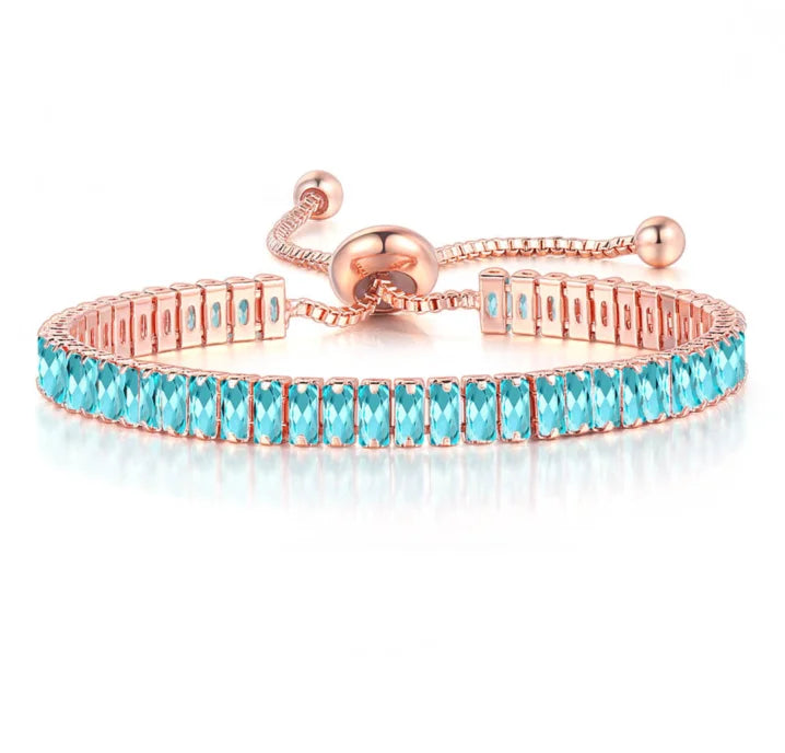 Premium Crystal Tennis Bracelet - Elegant & Sparkling Jewelry for Women | Perfect for Weddings, Parties & Special Occasions
