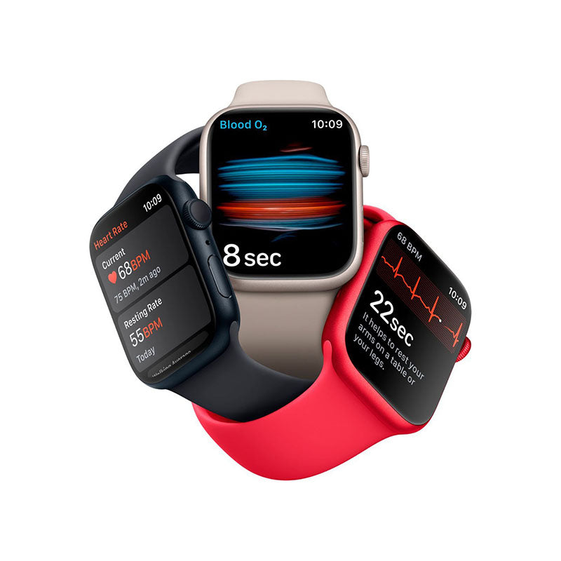 Apple Watch Series 8 (GPS) 45mm Starlight Aluminum Case with Starlight Sport Band M/L - Perfect for Fitness Tracking, Workouts & Everyday Wear