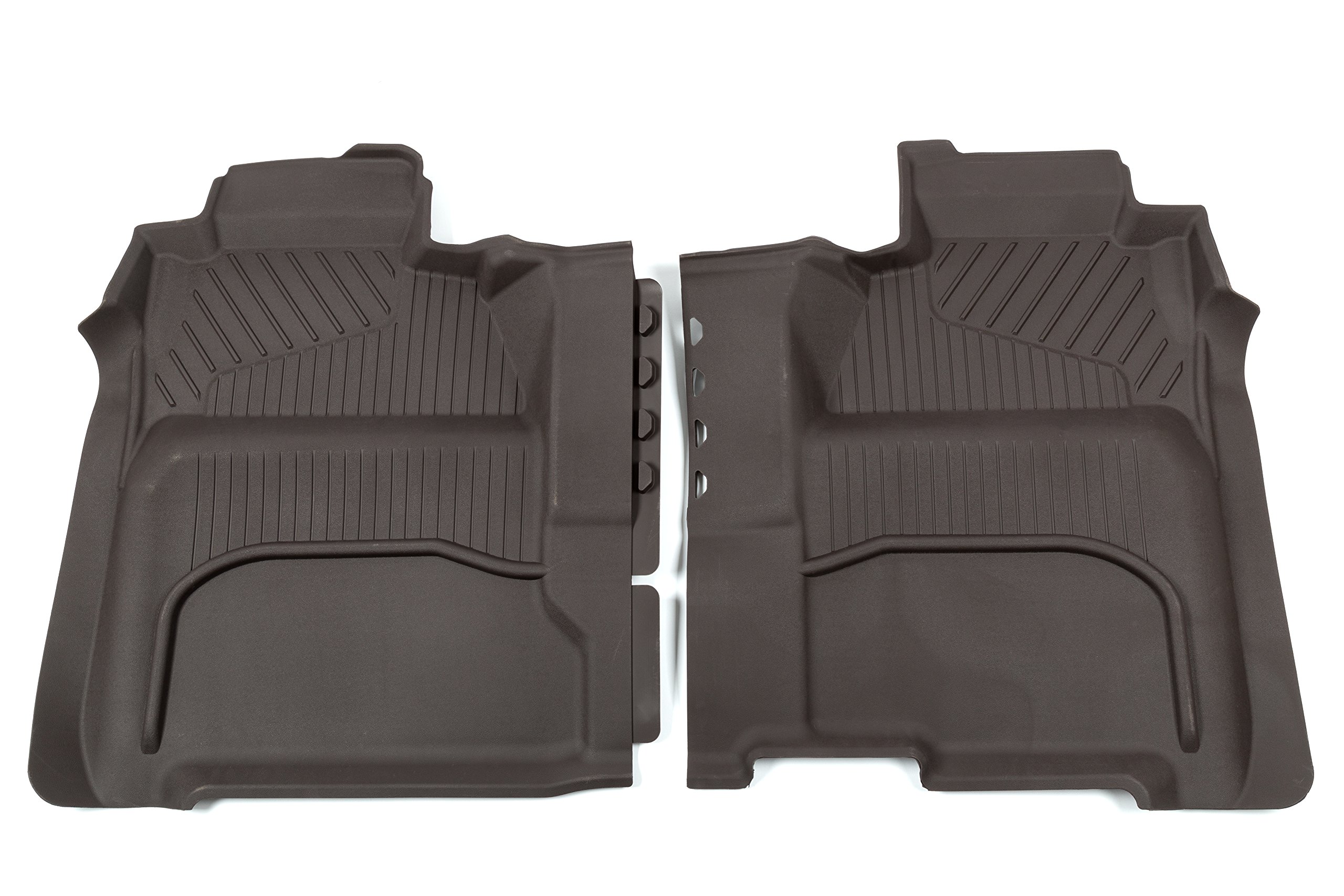 GM Accessories 23237403 Crew Cab Second-Row Interlocking Premium All-Weather Floor Liner in Cocoa - Durable Protection for Trucks & SUVs