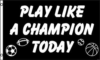 NEOPlex Play Like A Champion Today Traditional American Football Flag - Perfect for Game Day Decor, Tailgating & Sports Fan Gifts